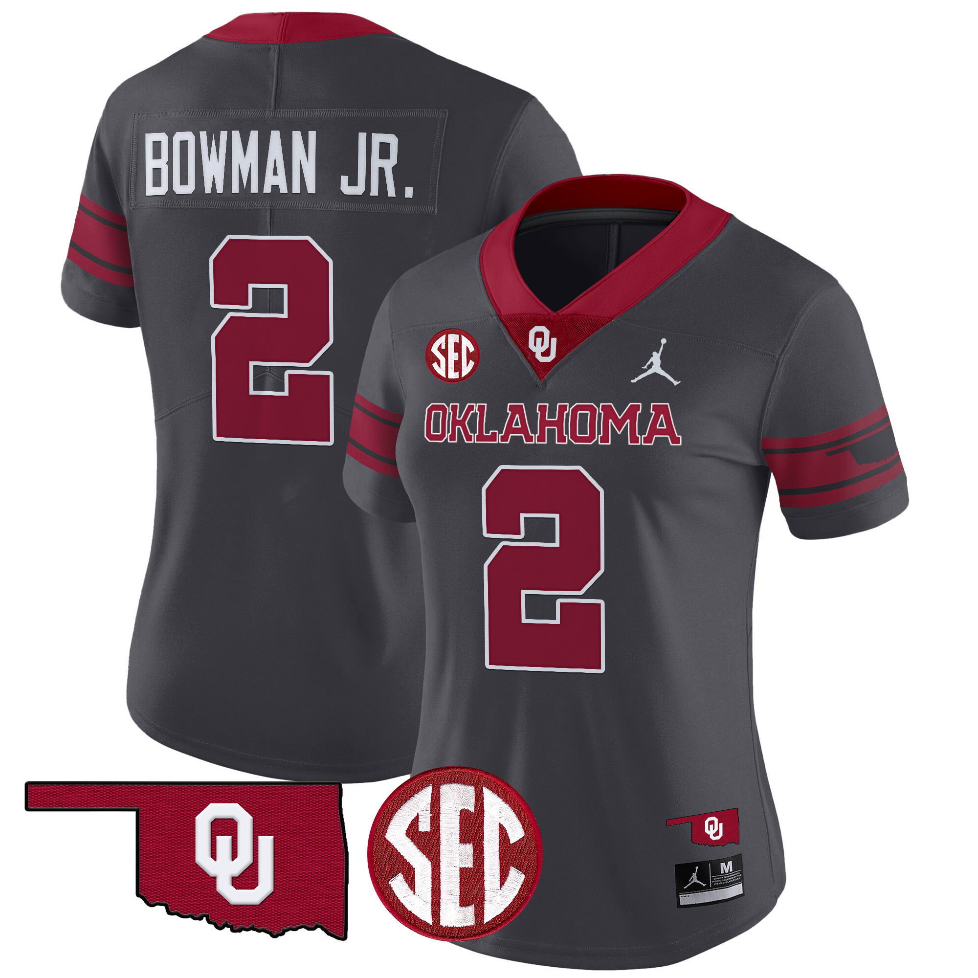 Women's Oklahoma Sooners 2024 Vapor Limited Jersey - SEC Patch - All Stitched