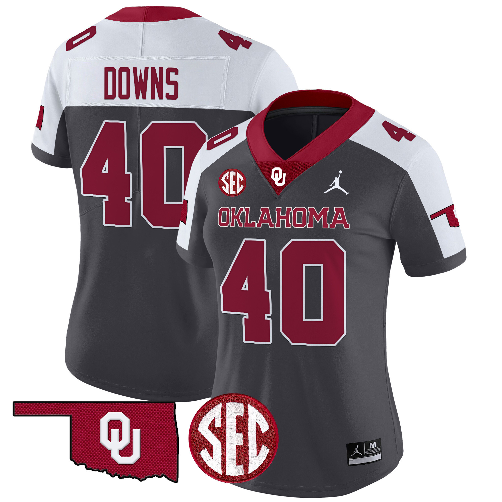 Women's Oklahoma Sooners 2024 Vapor Limited Jersey - SEC Patch - All Stitched