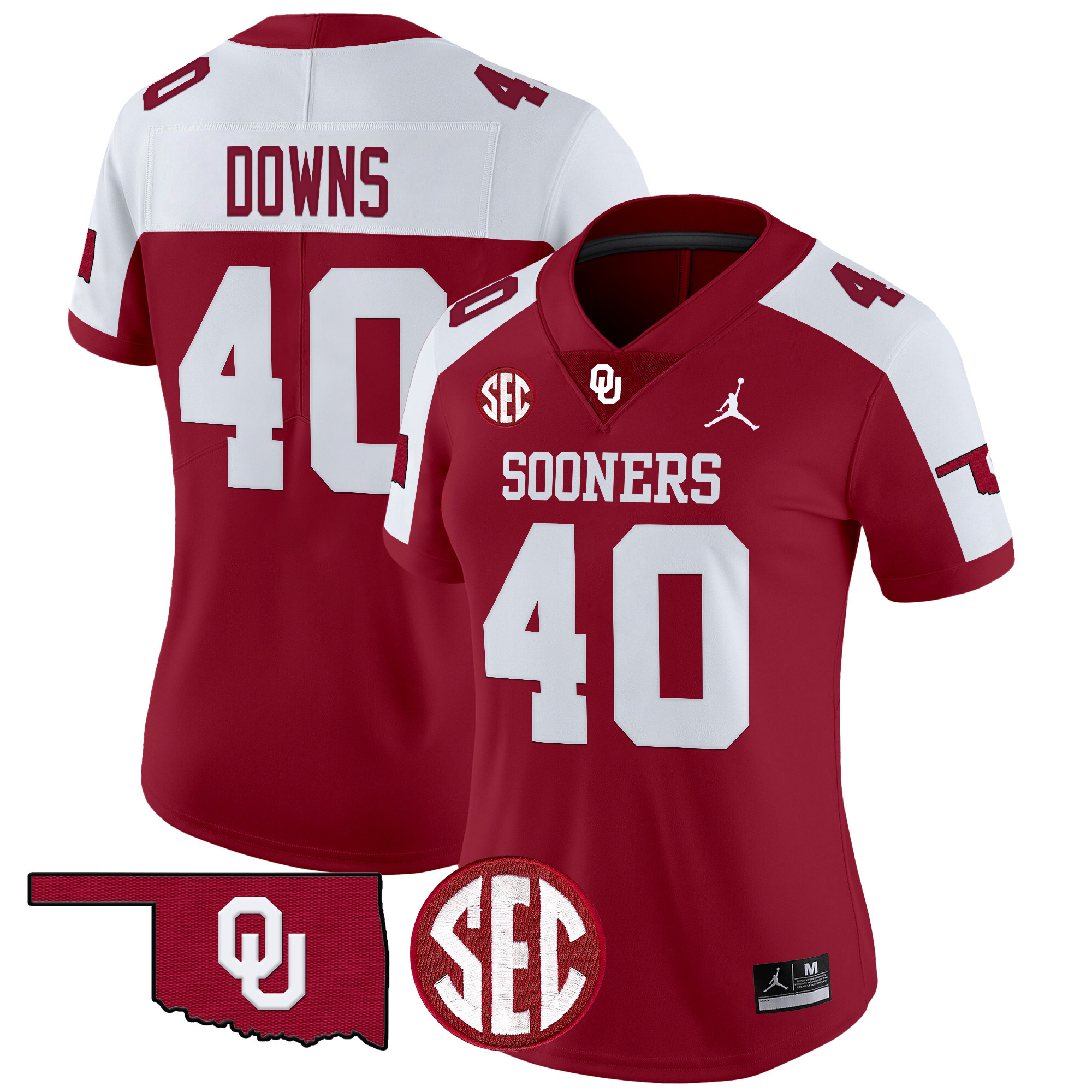 Women's Oklahoma Sooners 2024 Vapor Limited Jersey - SEC Patch - All Stitched