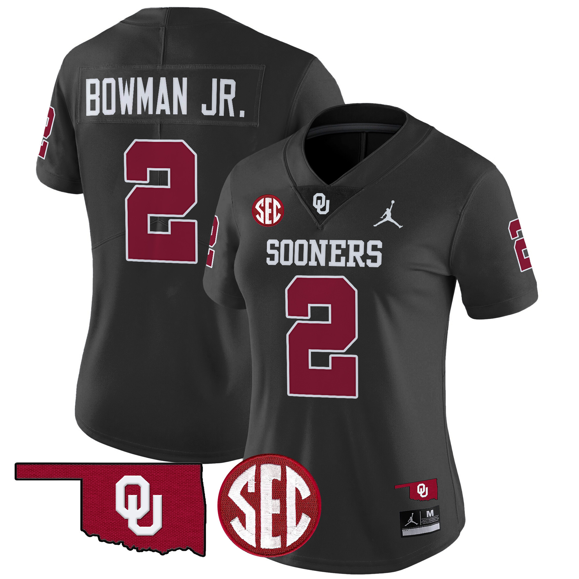 Women's Oklahoma Sooners 2024 Vapor Limited Jersey - SEC Patch - All Stitched