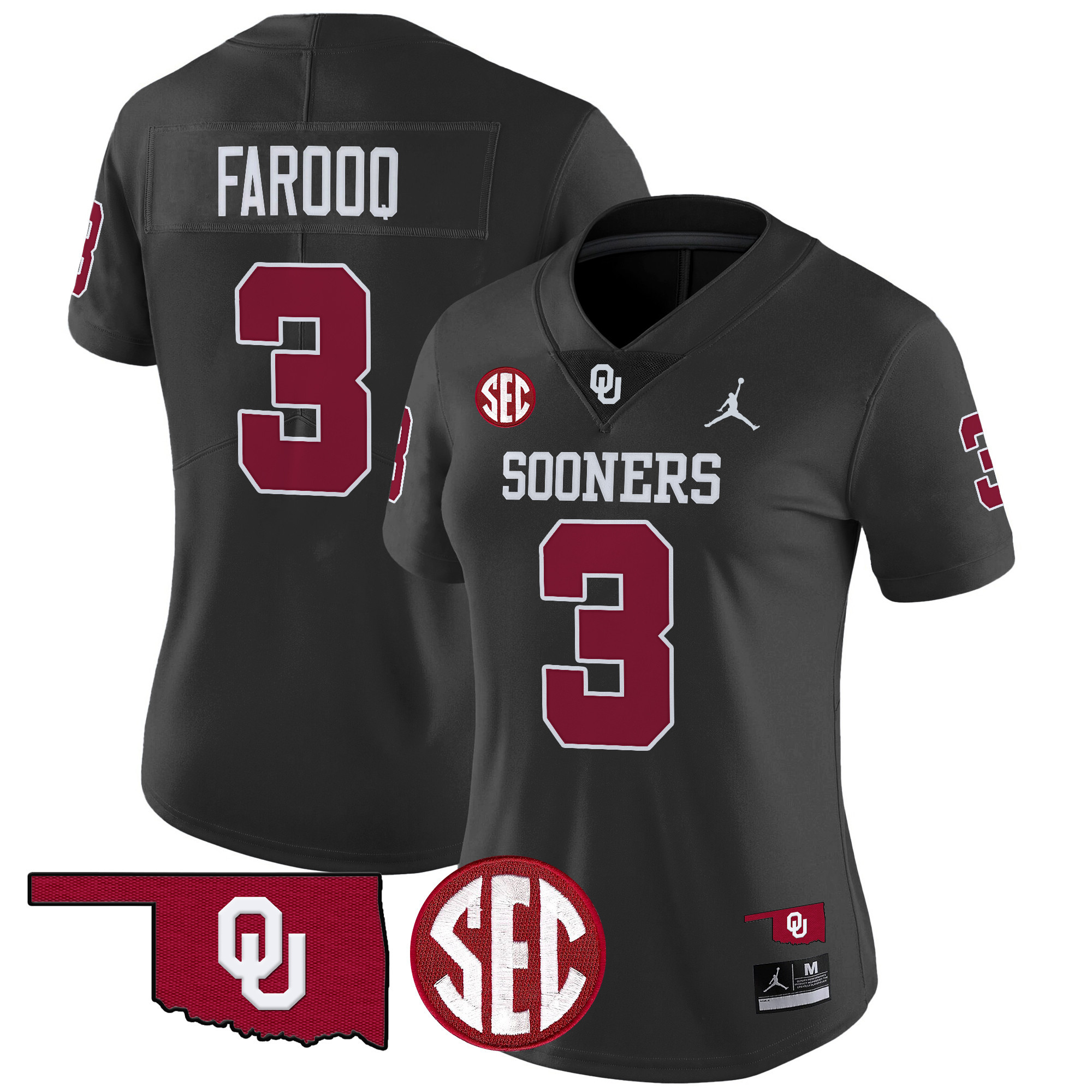 Women's Oklahoma Sooners 2024 Vapor Limited Jersey - SEC Patch - All Stitched