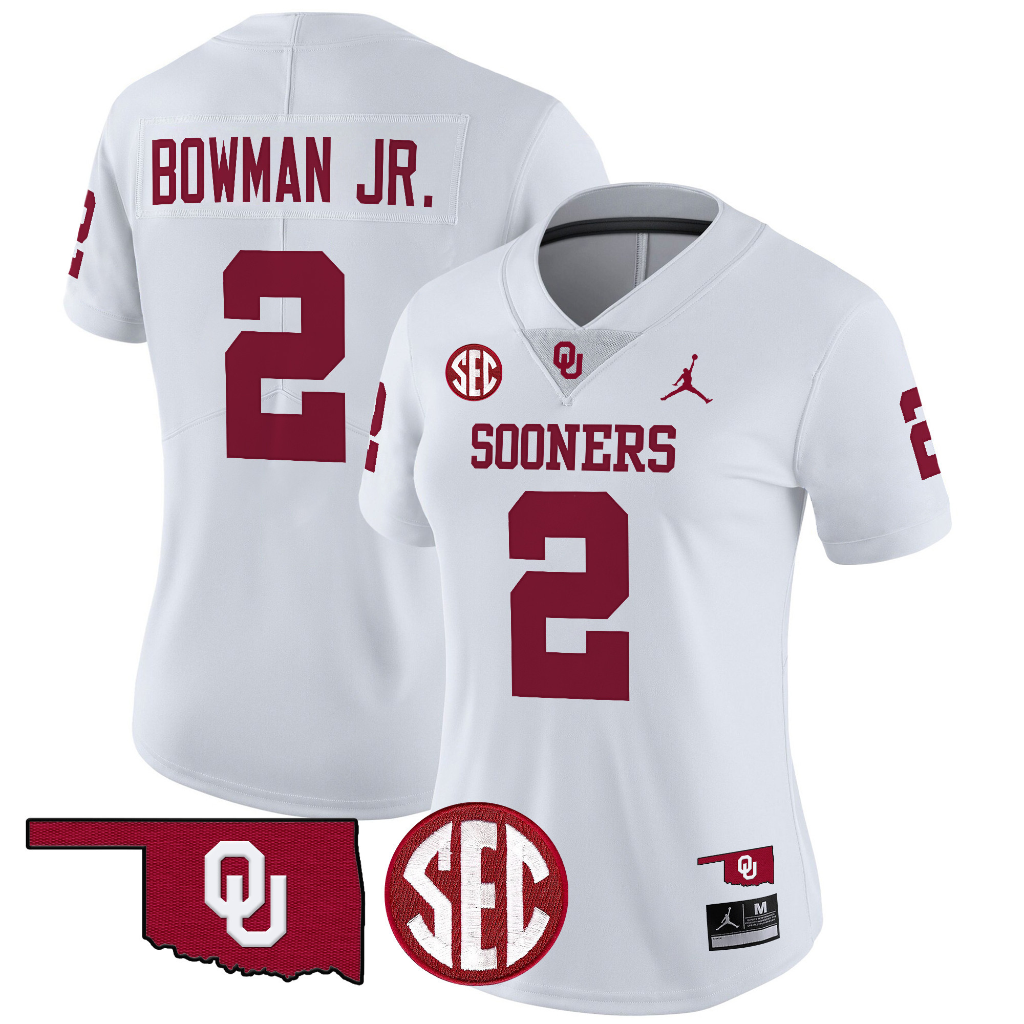 Women's Oklahoma Sooners 2024 Vapor Limited Jersey - SEC Patch - All Stitched
