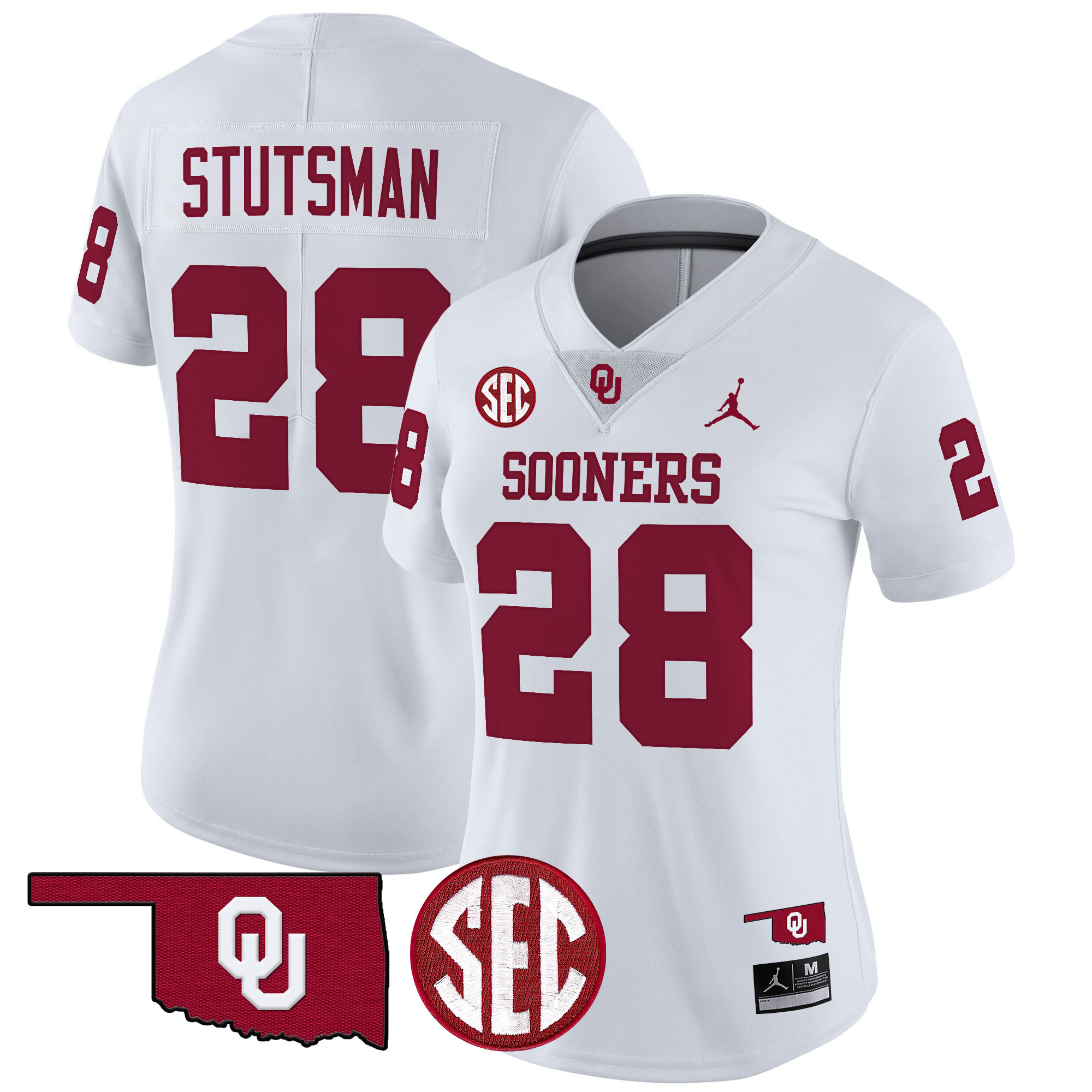 Women's Oklahoma Sooners 2024 Vapor Limited Jersey - SEC Patch - All Stitched