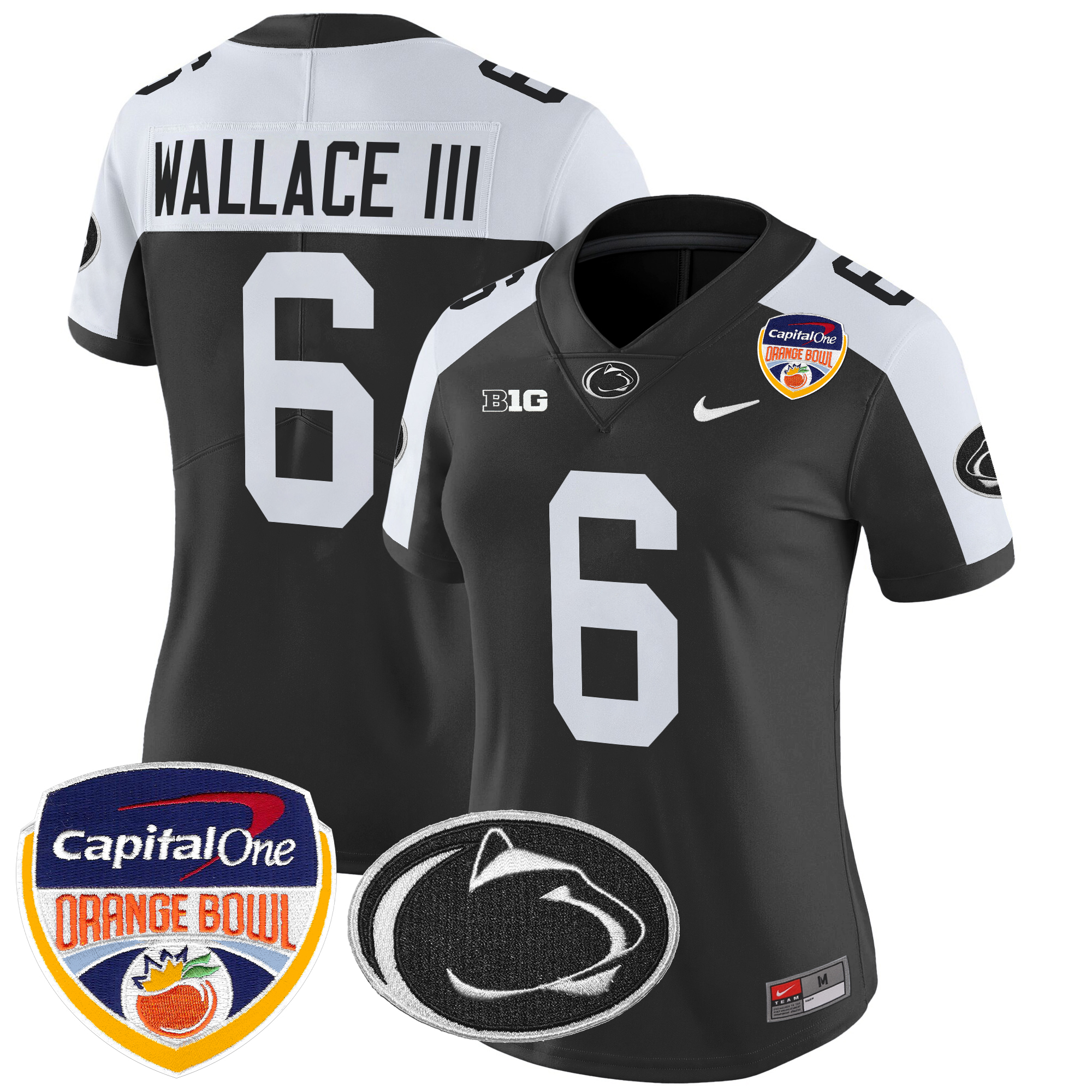 Women's Penn State Nittany Lions Orange Bowl Patch Vapor Limited Jersey - All Stitched