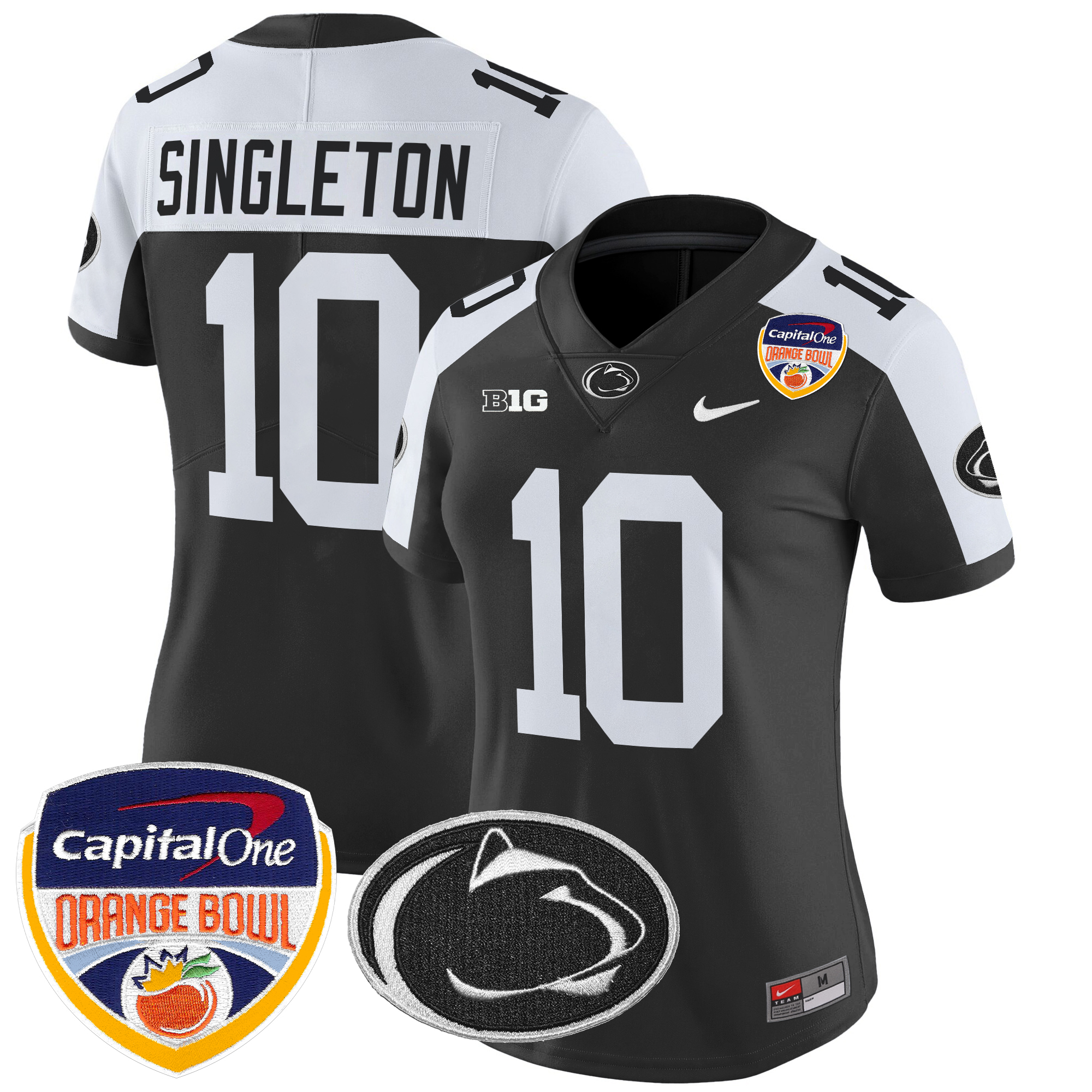 Women's Penn State Nittany Lions Orange Bowl Patch Vapor Limited Jersey - All Stitched
