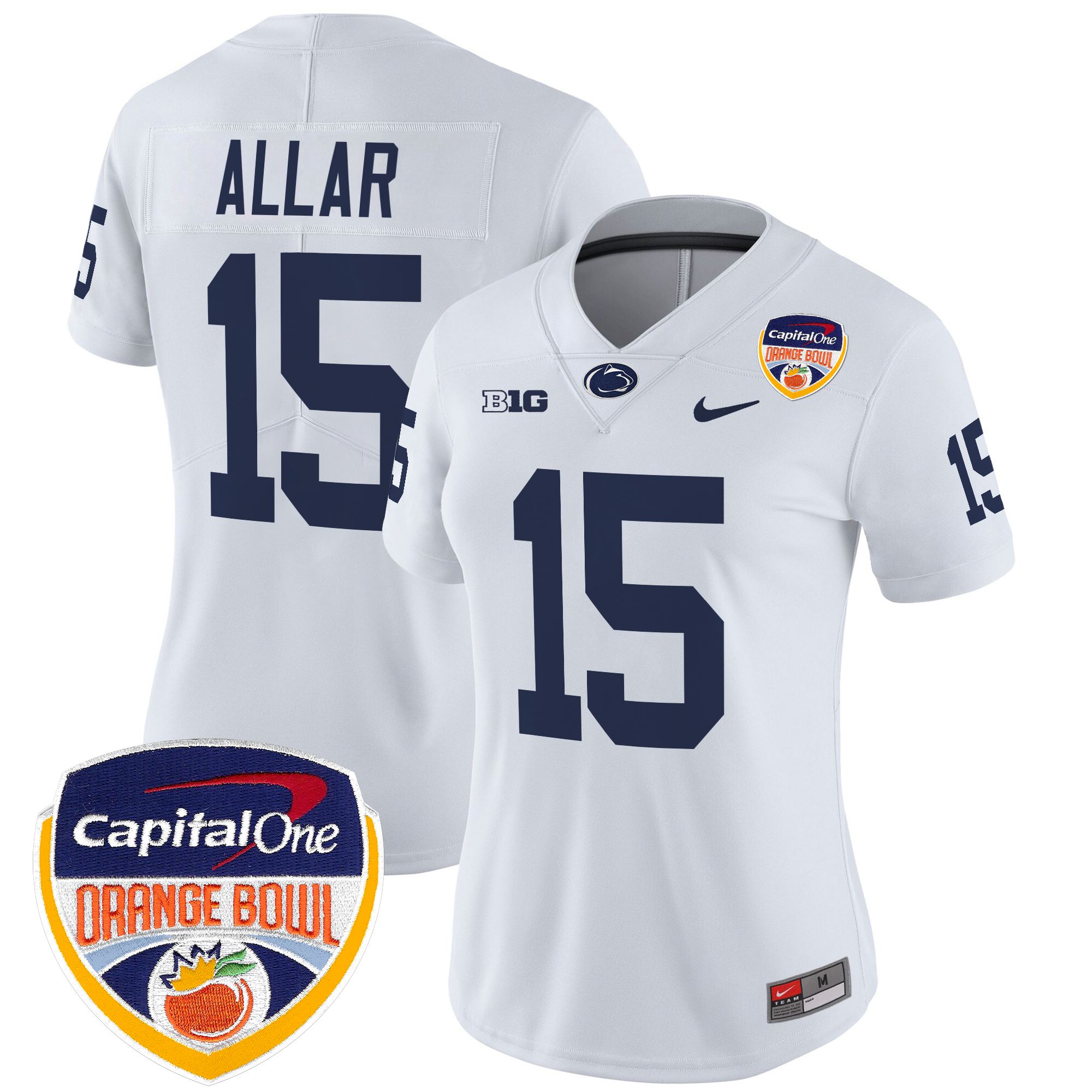 Women's Penn State Nittany Lions Orange Bowl Patch Vapor Limited Jersey - All Stitched