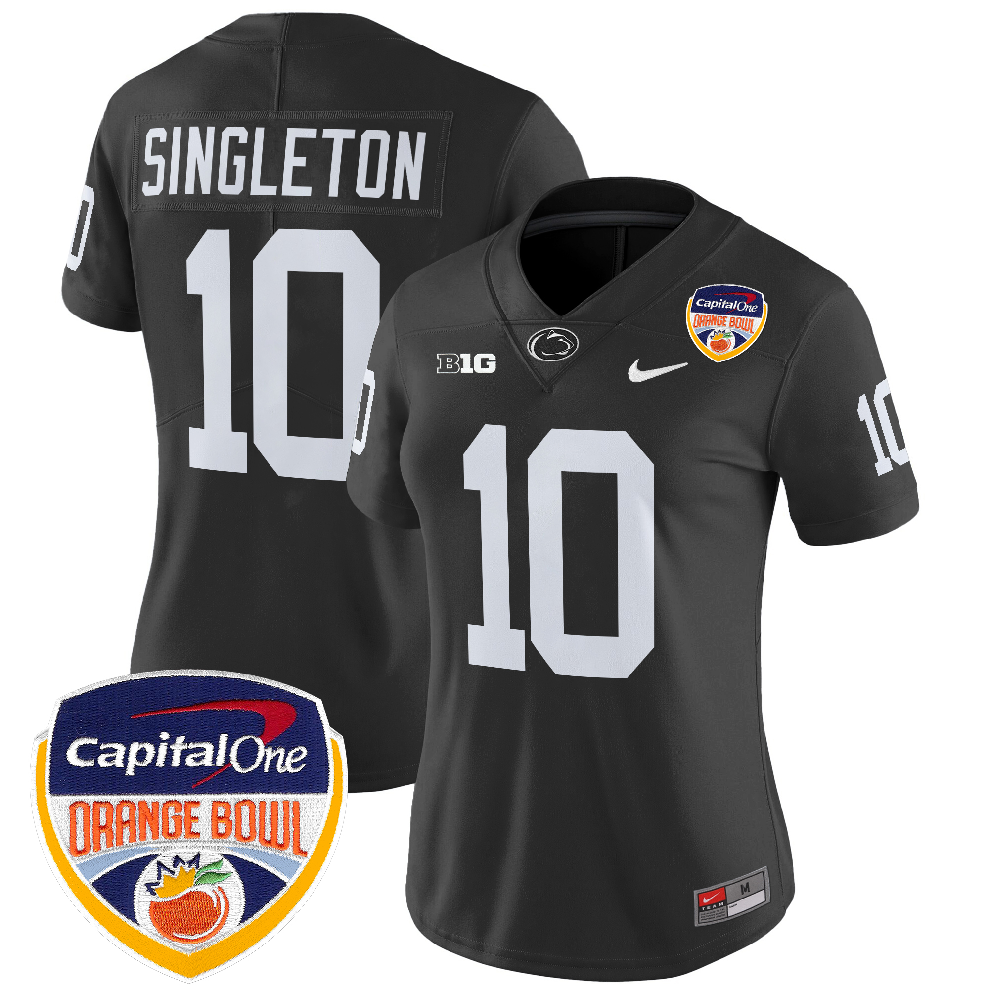 Women's Penn State Nittany Lions Orange Bowl Patch Vapor Limited Jersey - All Stitched