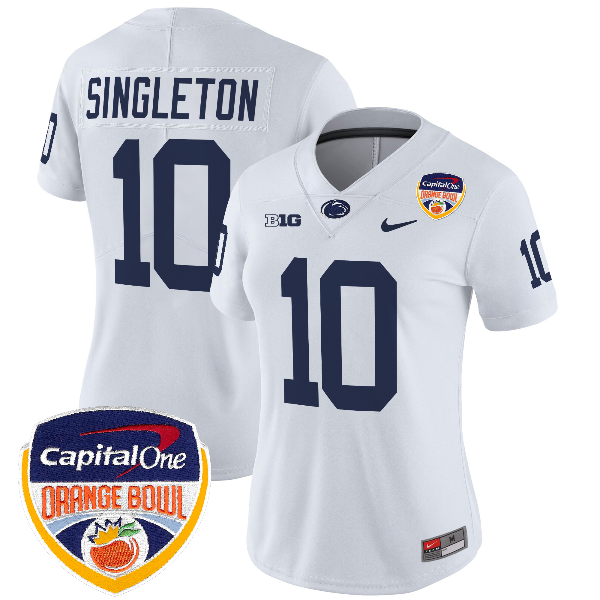 Women's Penn State Nittany Lions Orange Bowl Patch Vapor Limited Jersey - All Stitched