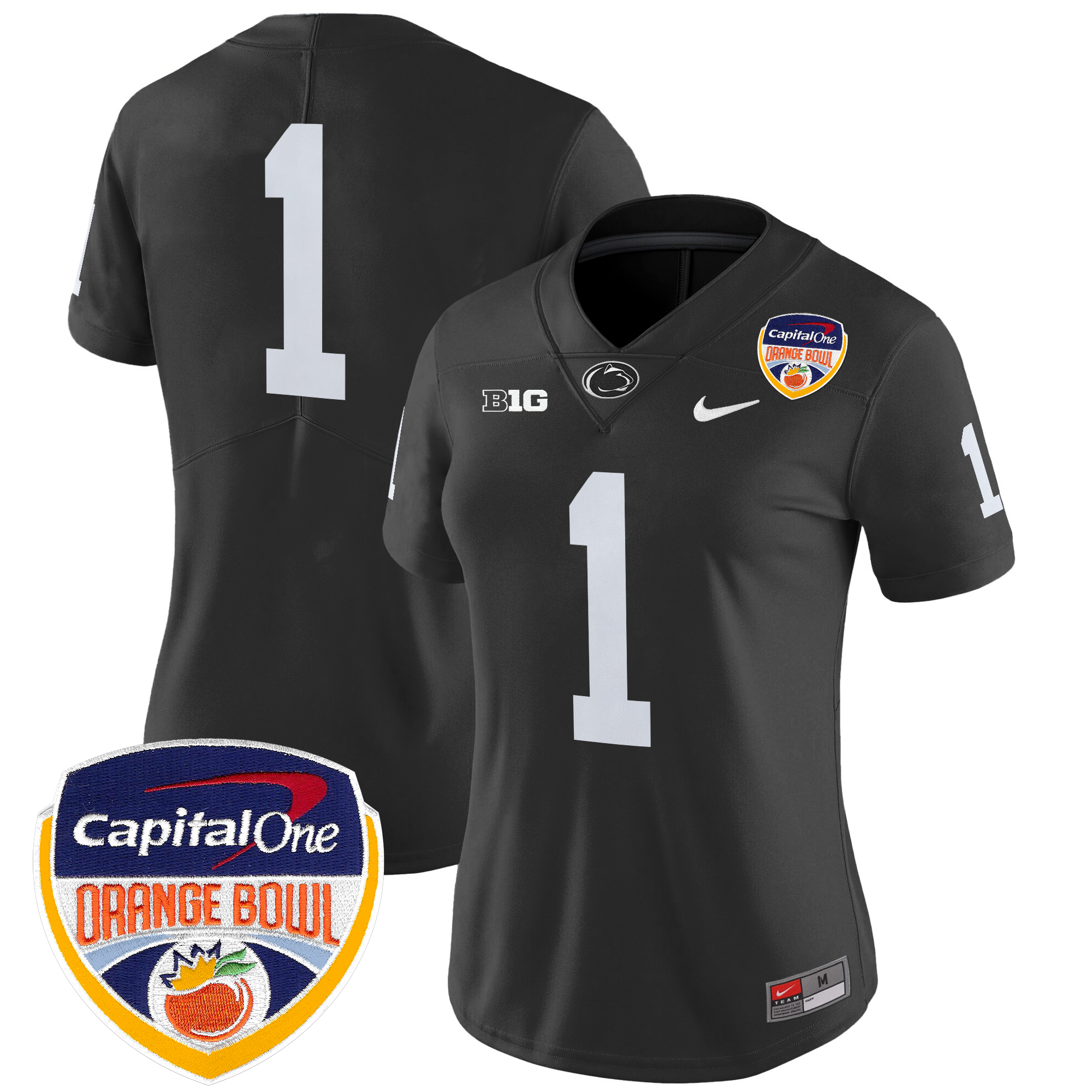 Women's Penn State Nittany Lions Orange Bowl Patch Vapor Limited Jersey - All Stitched