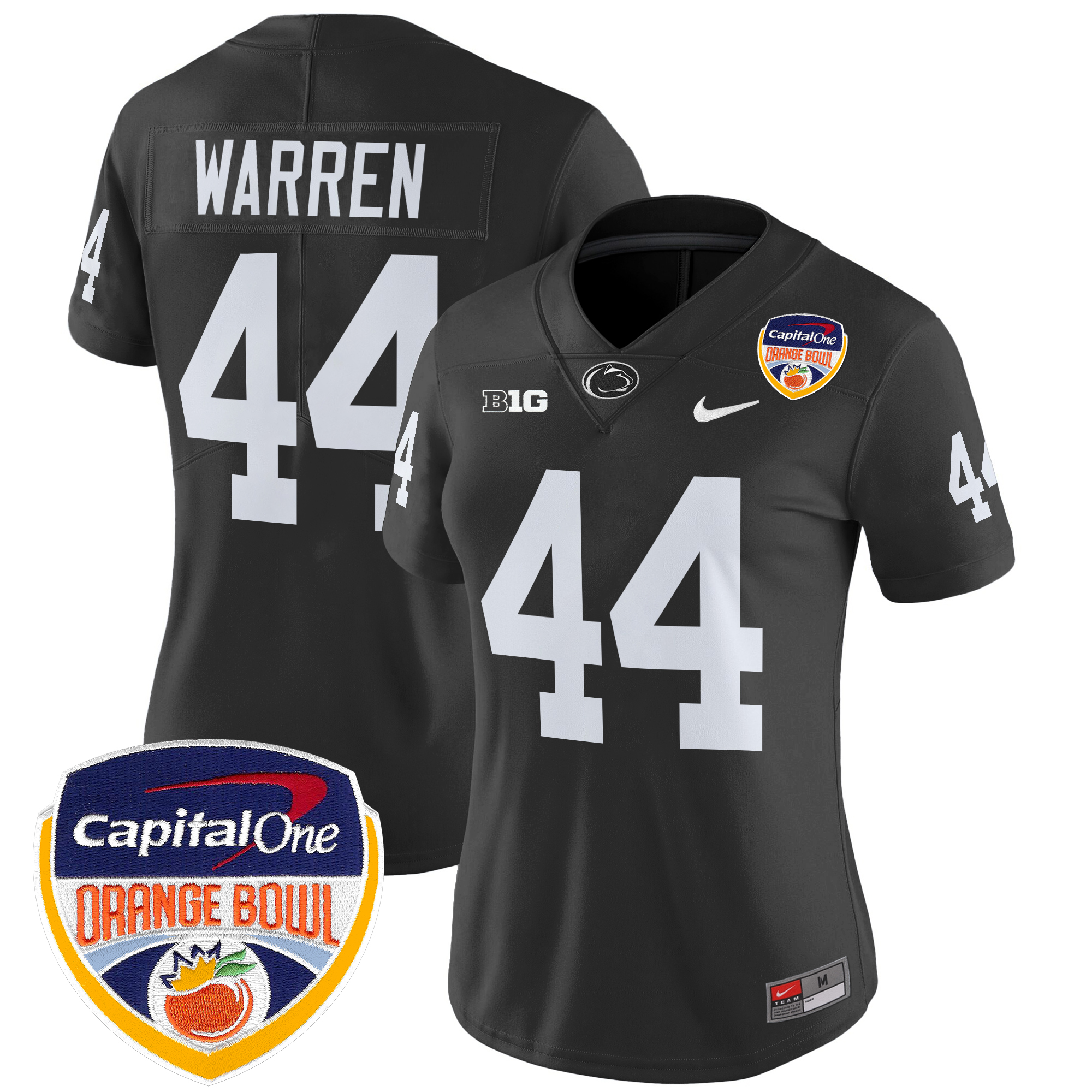 Women's Penn State Nittany Lions Orange Bowl Patch Vapor Limited Jersey - All Stitched