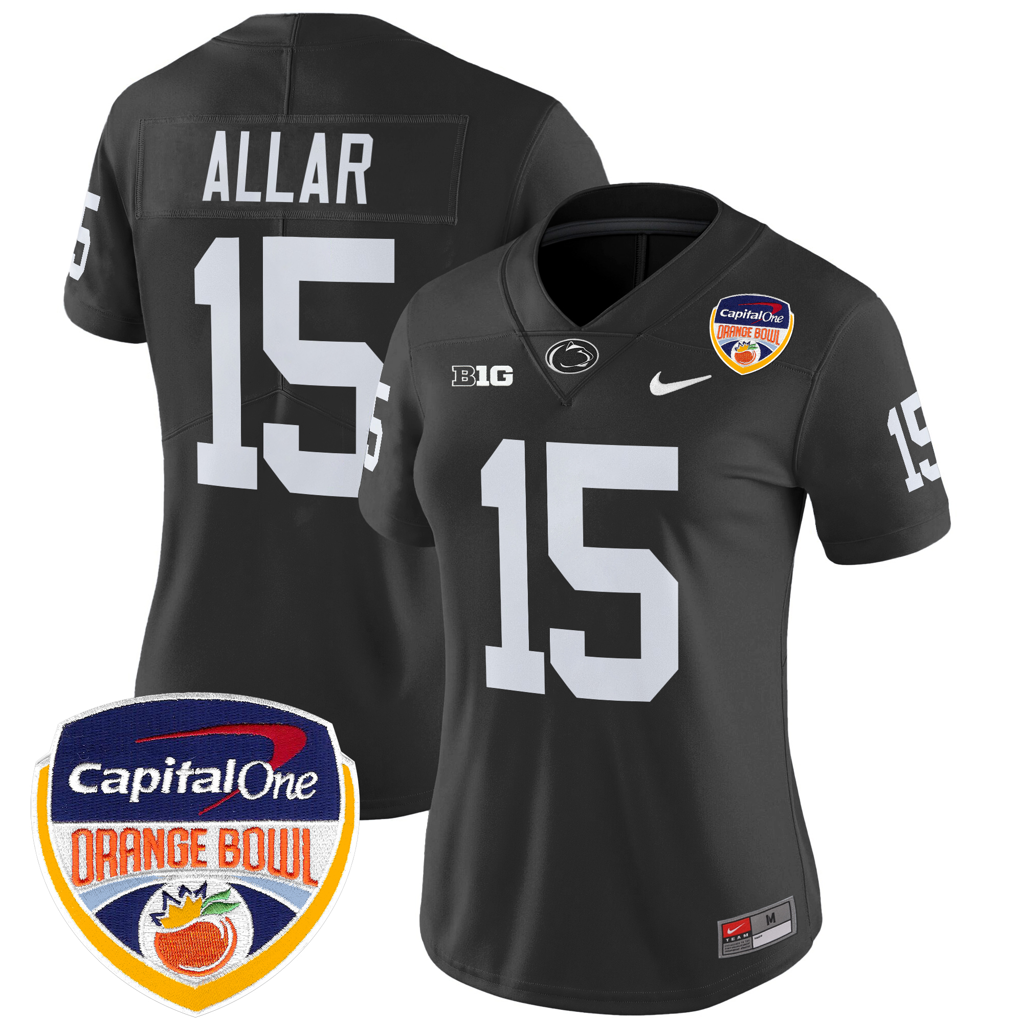 Women's Penn State Nittany Lions Orange Bowl Patch Vapor Limited Jersey - All Stitched