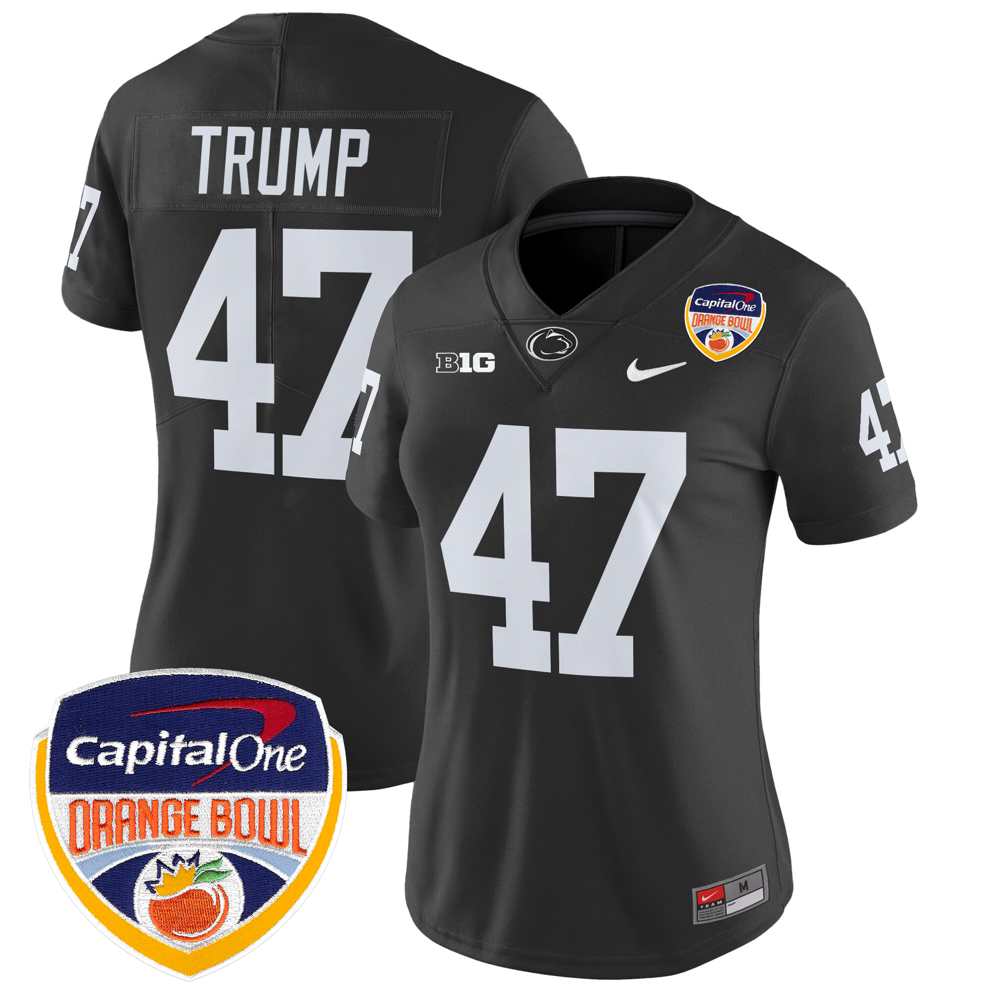 Women's Penn State Nittany Lions Orange Bowl Patch Vapor Limited Jersey - All Stitched