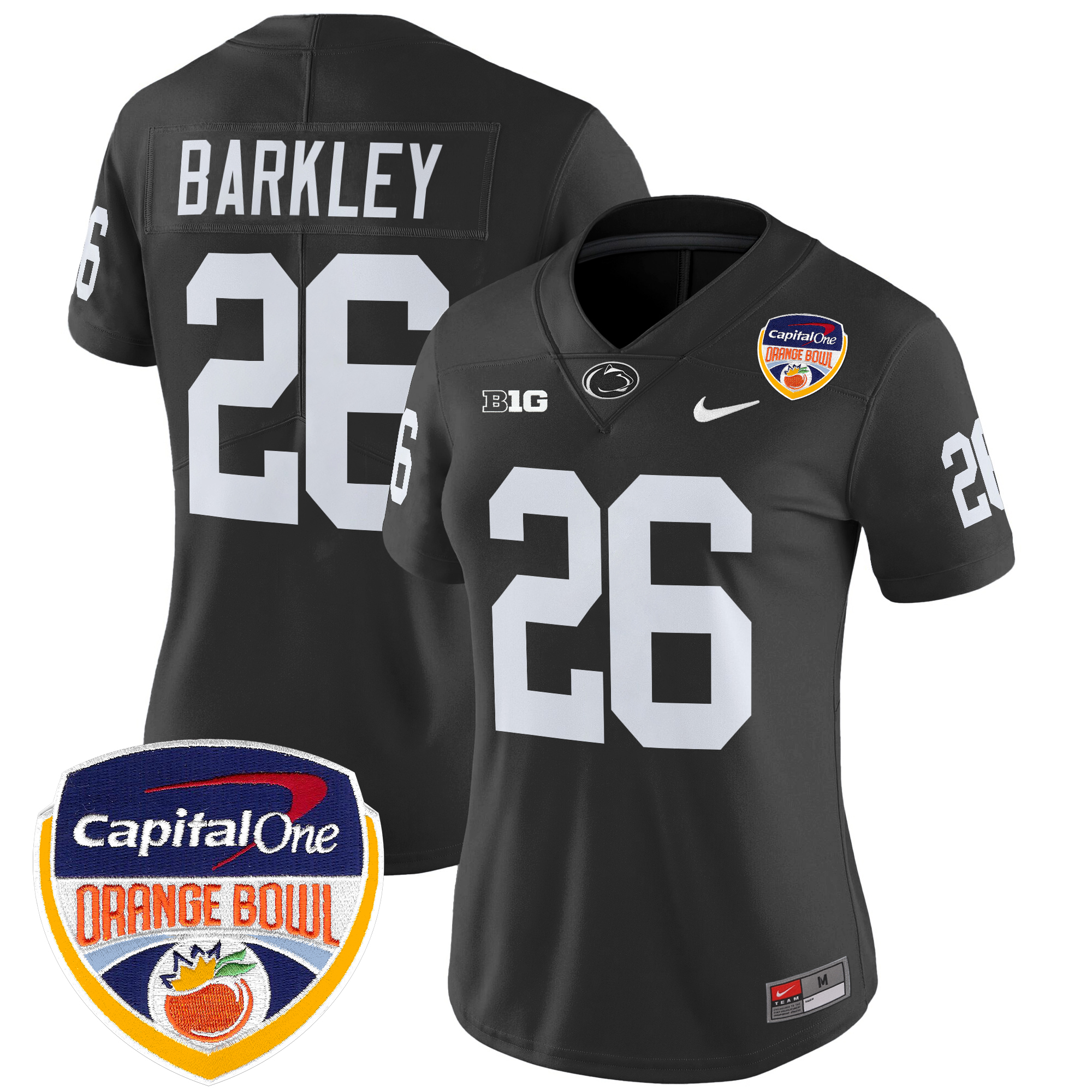 Women's Penn State Nittany Lions Orange Bowl Patch Vapor Limited Jersey - All Stitched