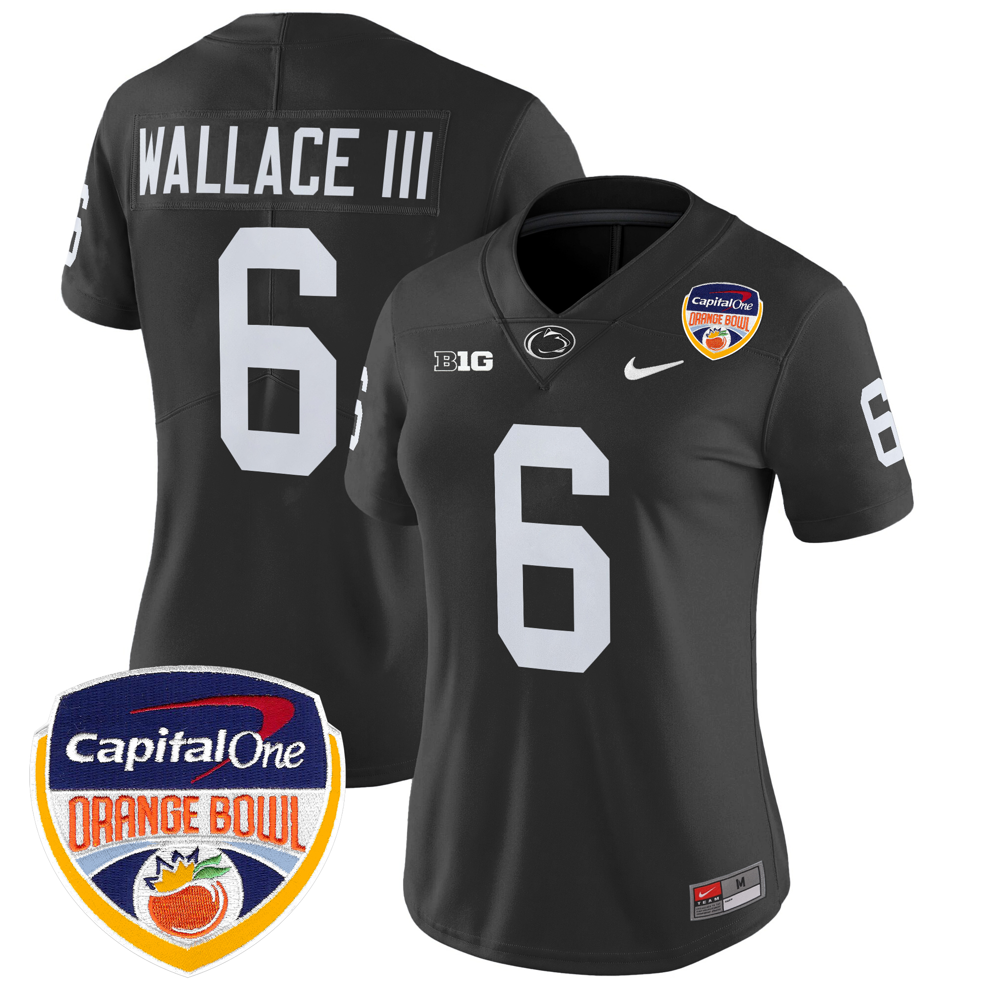 Women's Penn State Nittany Lions Orange Bowl Patch Vapor Limited Jersey - All Stitched