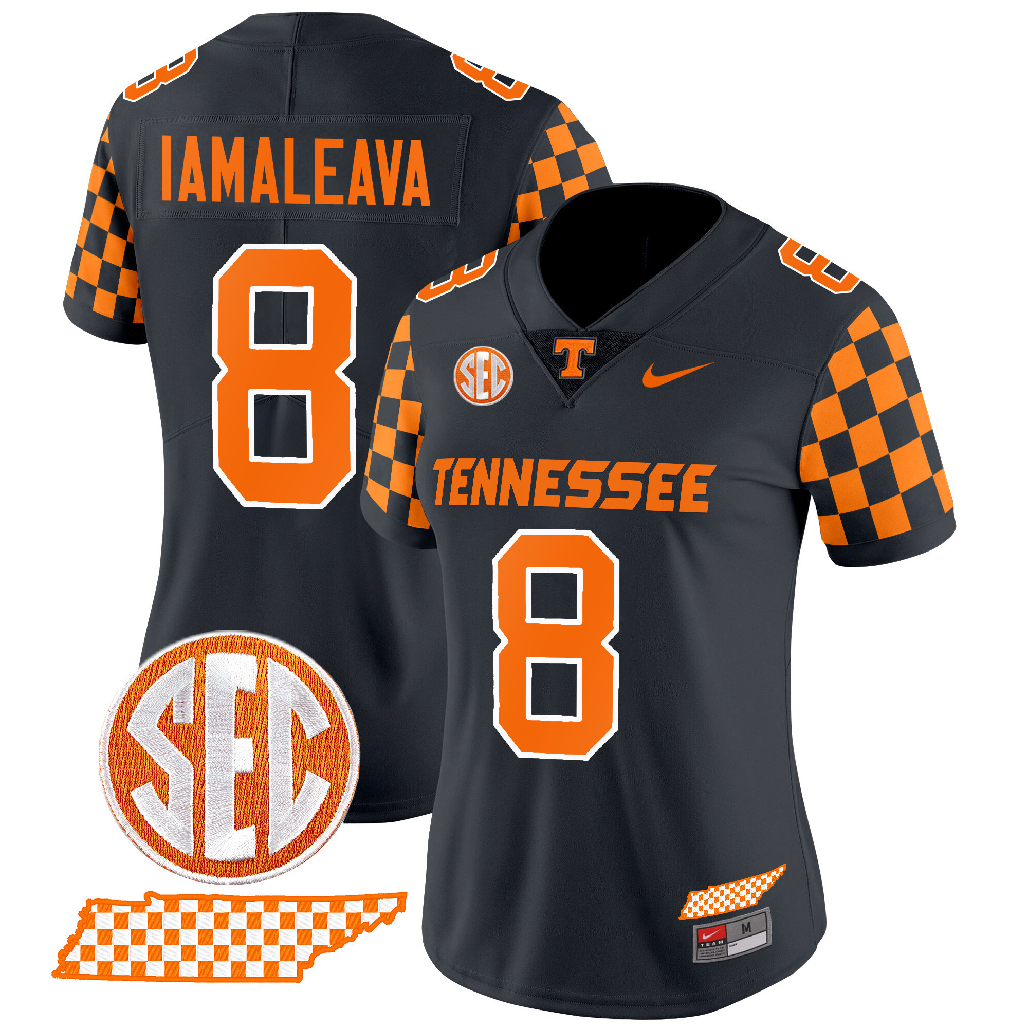 Women's Tennessee Volunteers 2024 Checkerboard Vapor Limited Jersey - All Stitched