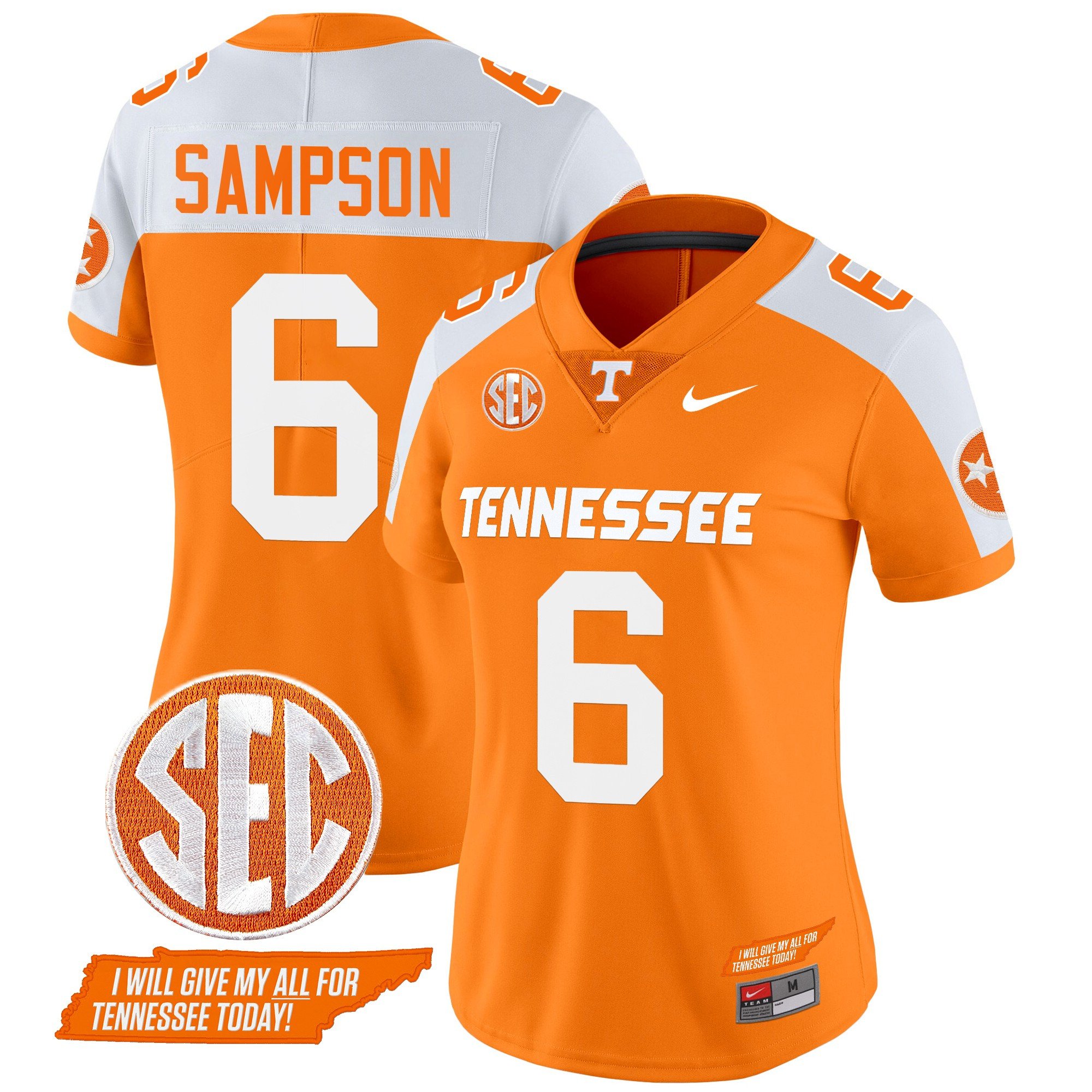 Women's Tennessee Volunteers 2024 Checkerboard Vapor Limited Jersey V2 - All Stitched