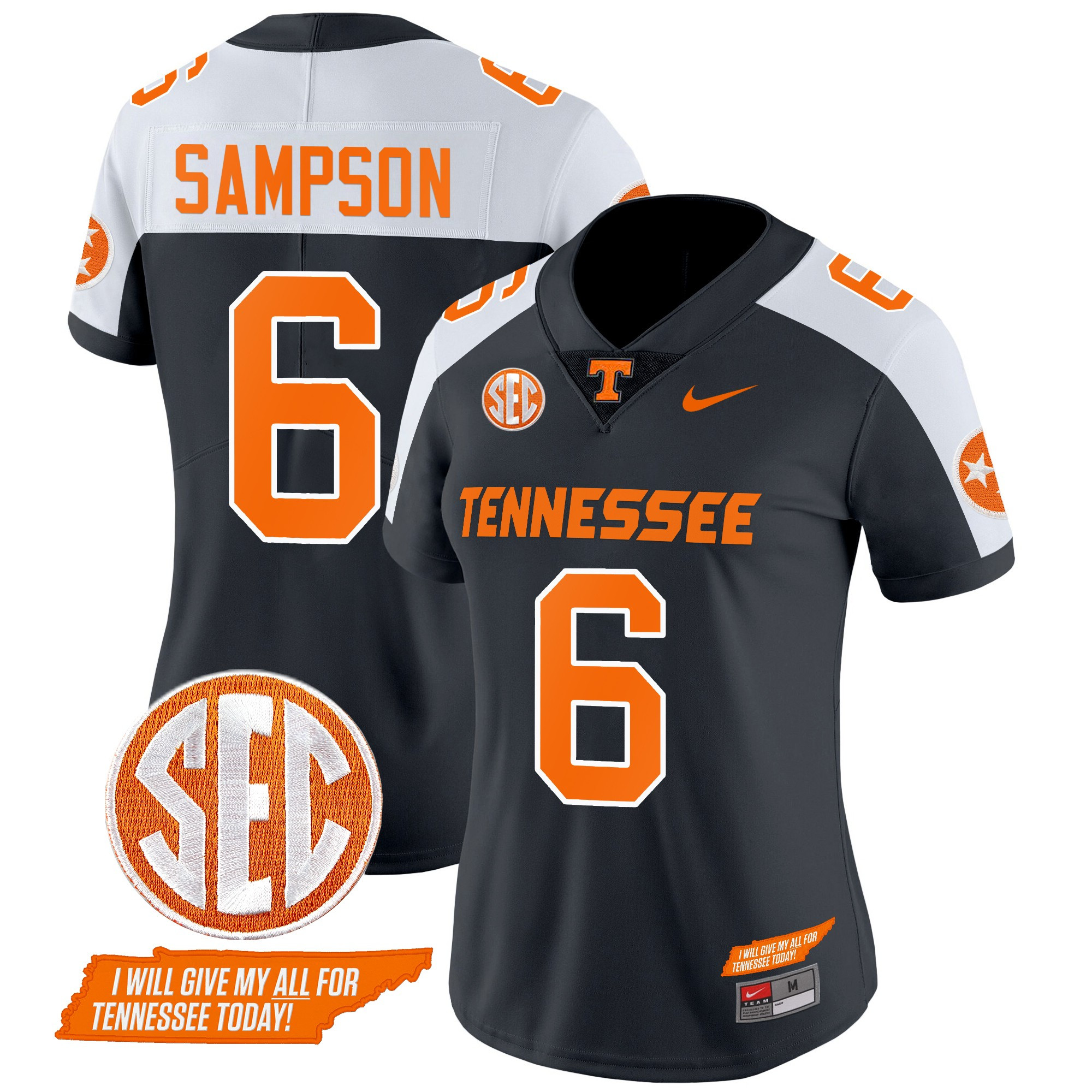 Women's Tennessee Volunteers 2024 Checkerboard Vapor Limited Jersey V2 - All Stitched