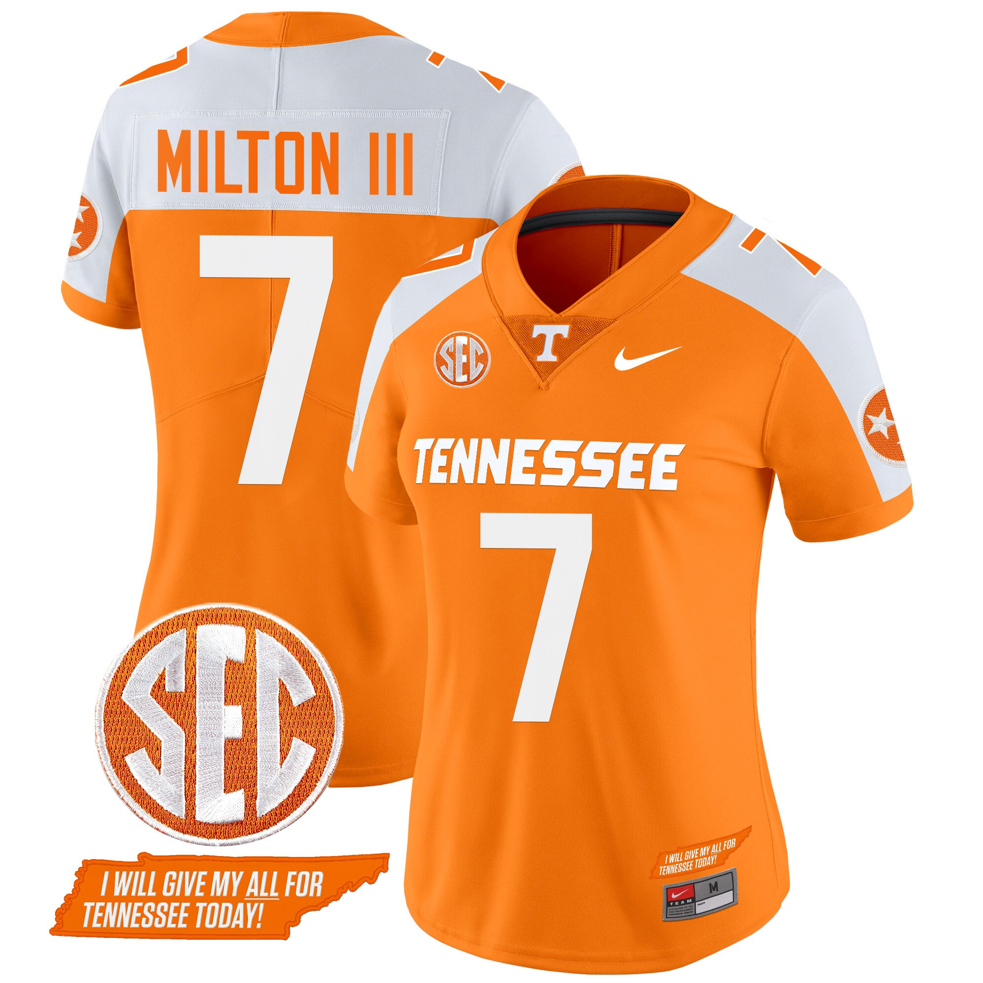 Women's Tennessee Volunteers 2024 Checkerboard Vapor Limited Jersey V2 - All Stitched