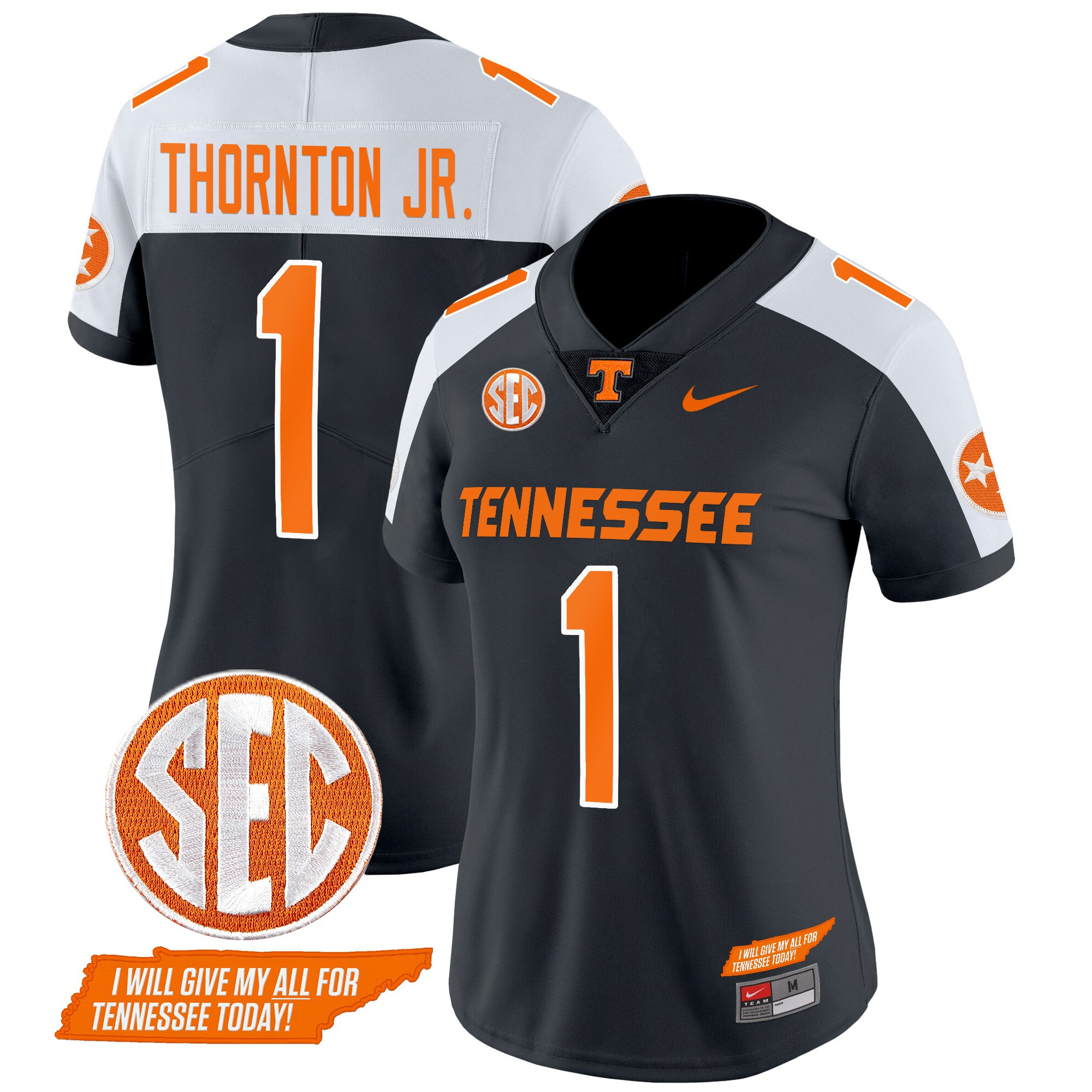 Women's Tennessee Volunteers 2024 Checkerboard Vapor Limited Jersey V2 - All Stitched