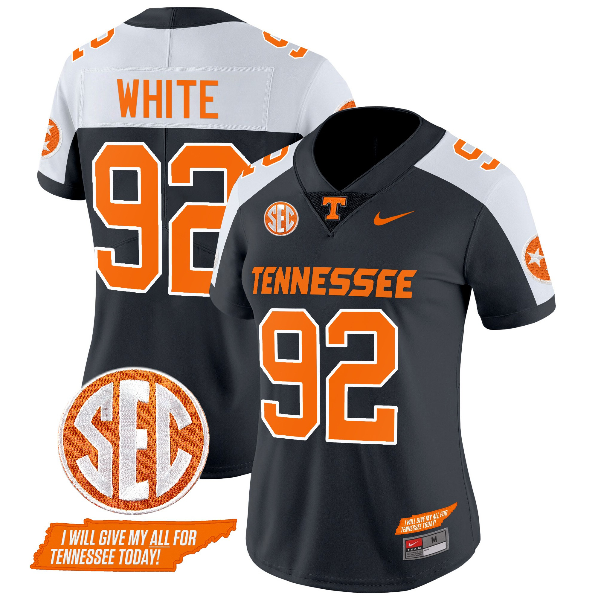 Women's Tennessee Volunteers 2024 Checkerboard Vapor Limited Jersey V2 - All Stitched