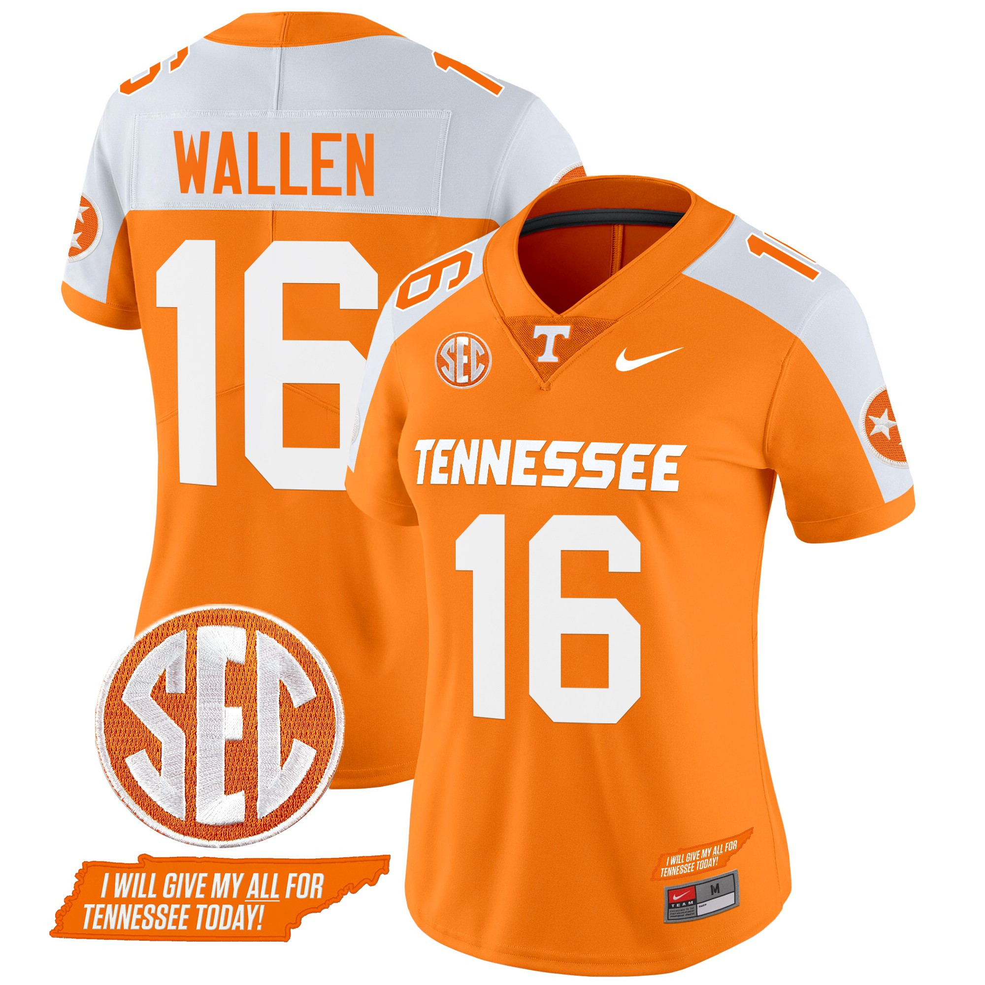 Women's Tennessee Volunteers 2024 Checkerboard Vapor Limited Jersey V2 - All Stitched