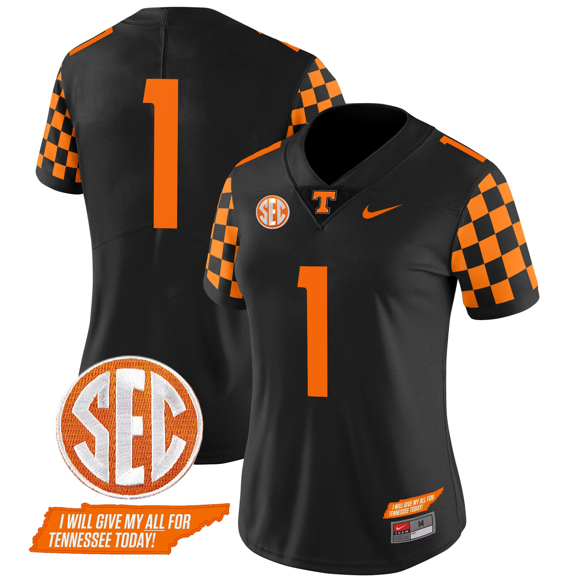 Women's Tennessee Volunteers 2024 Checkerboard Vapor Limited Jersey V2 - All Stitched