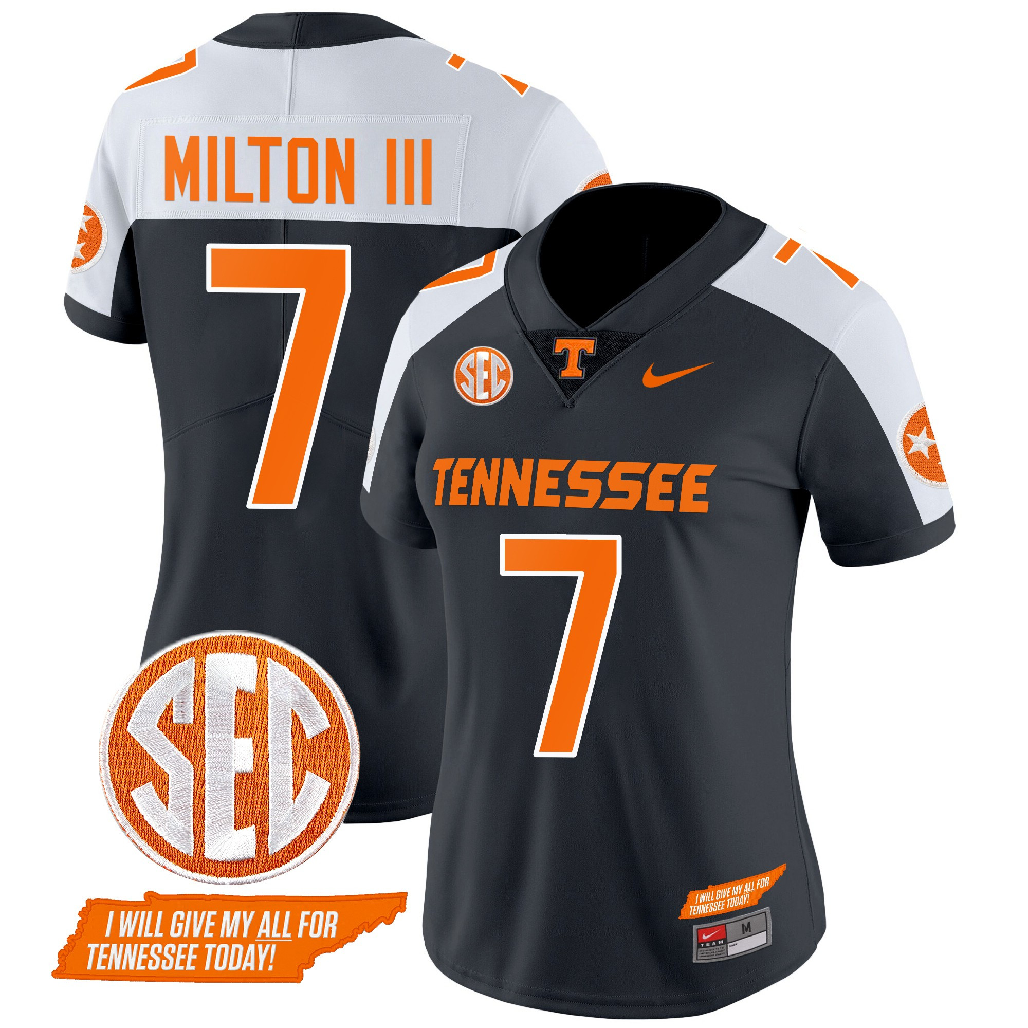 Women's Tennessee Volunteers 2024 Checkerboard Vapor Limited Jersey V2 - All Stitched
