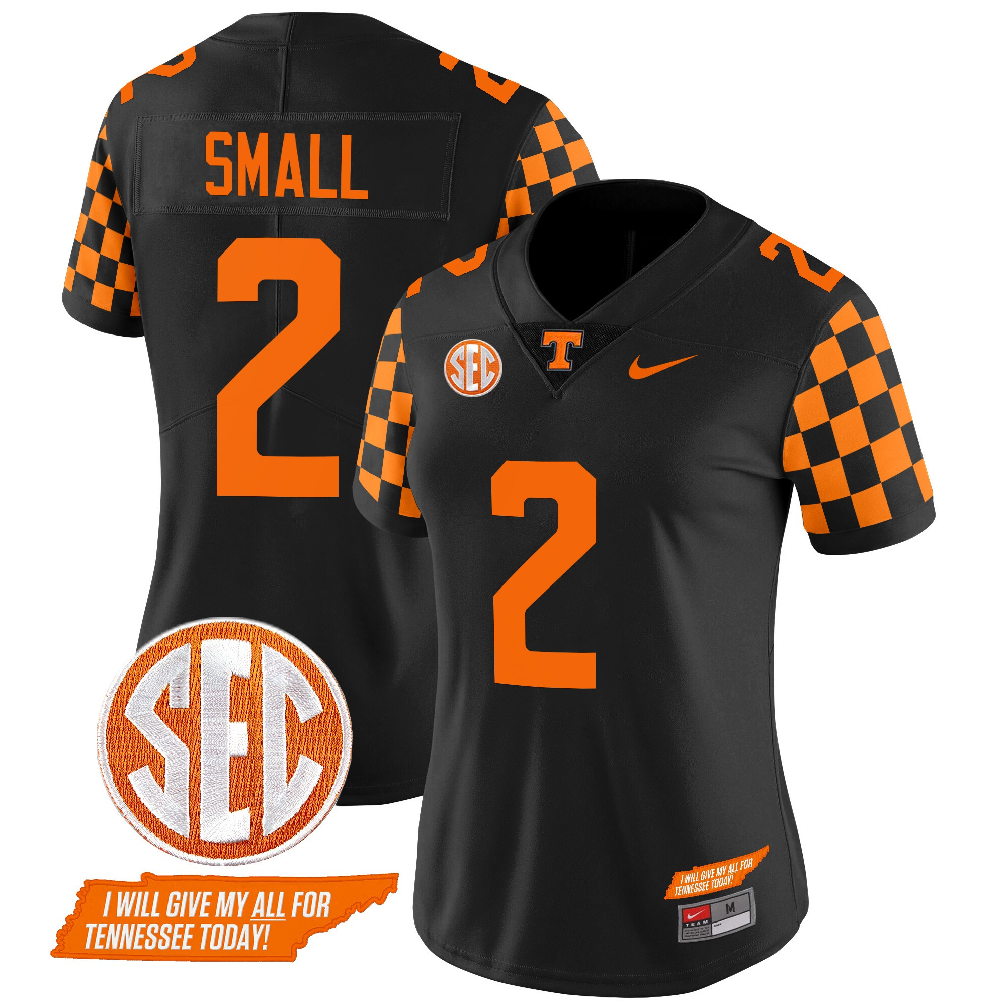 Women's Tennessee Volunteers 2024 Checkerboard Vapor Limited Jersey V2 - All Stitched