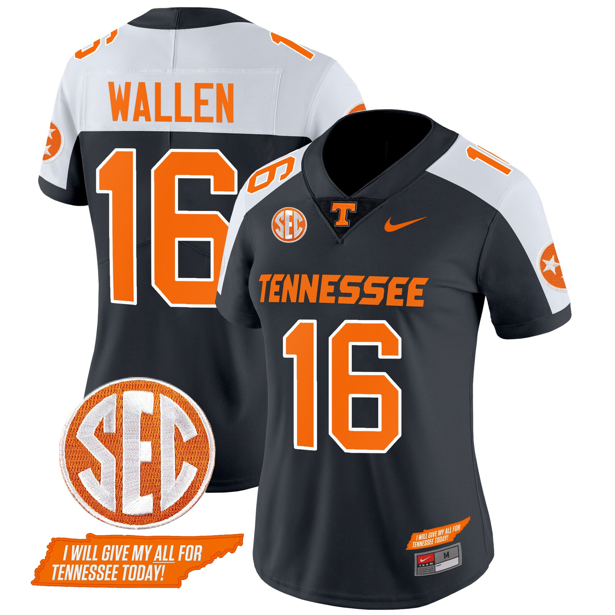 Women's Tennessee Volunteers 2024 Checkerboard Vapor Limited Jersey V2 - All Stitched