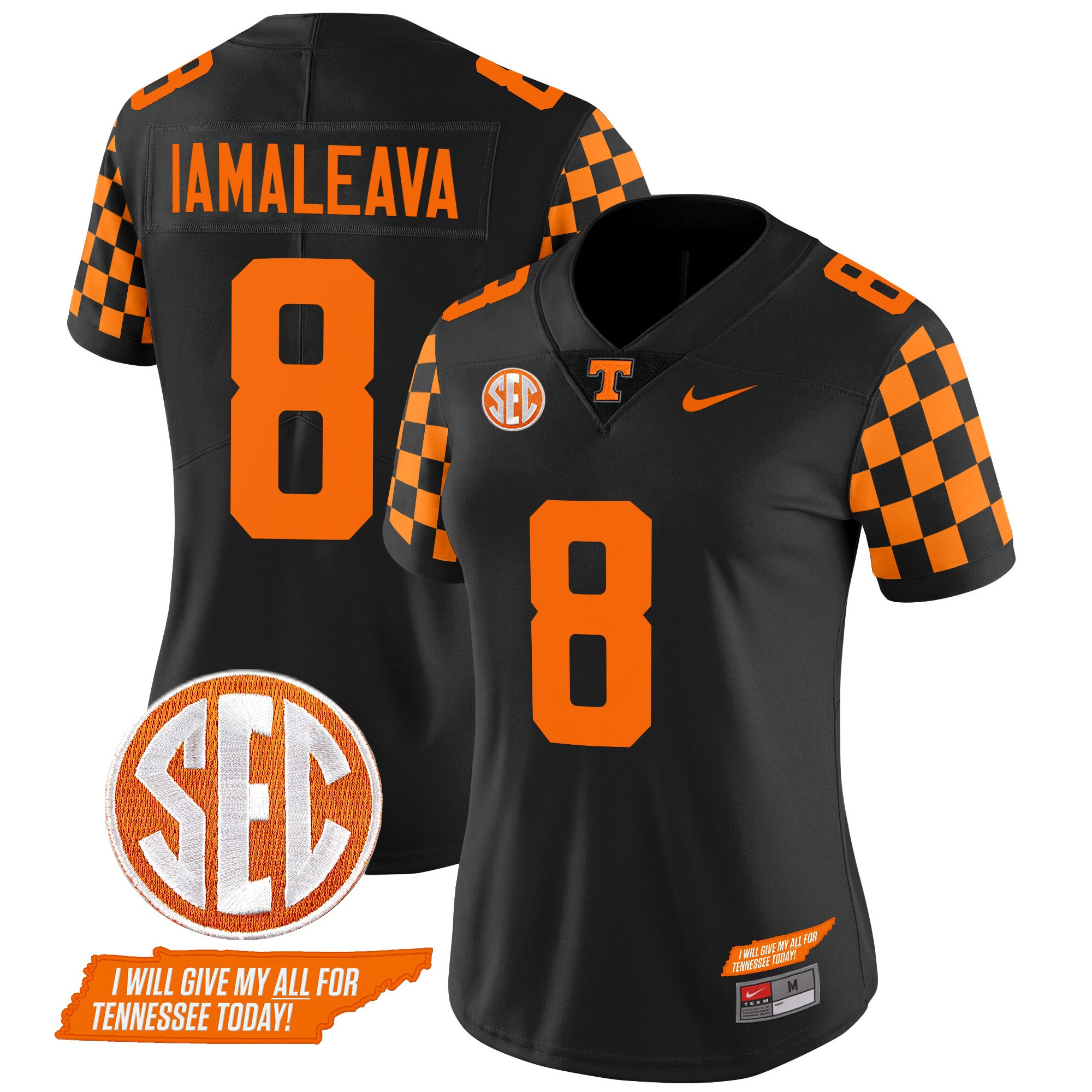 Women's Tennessee Volunteers 2024 Checkerboard Vapor Limited Jersey V2 - All Stitched
