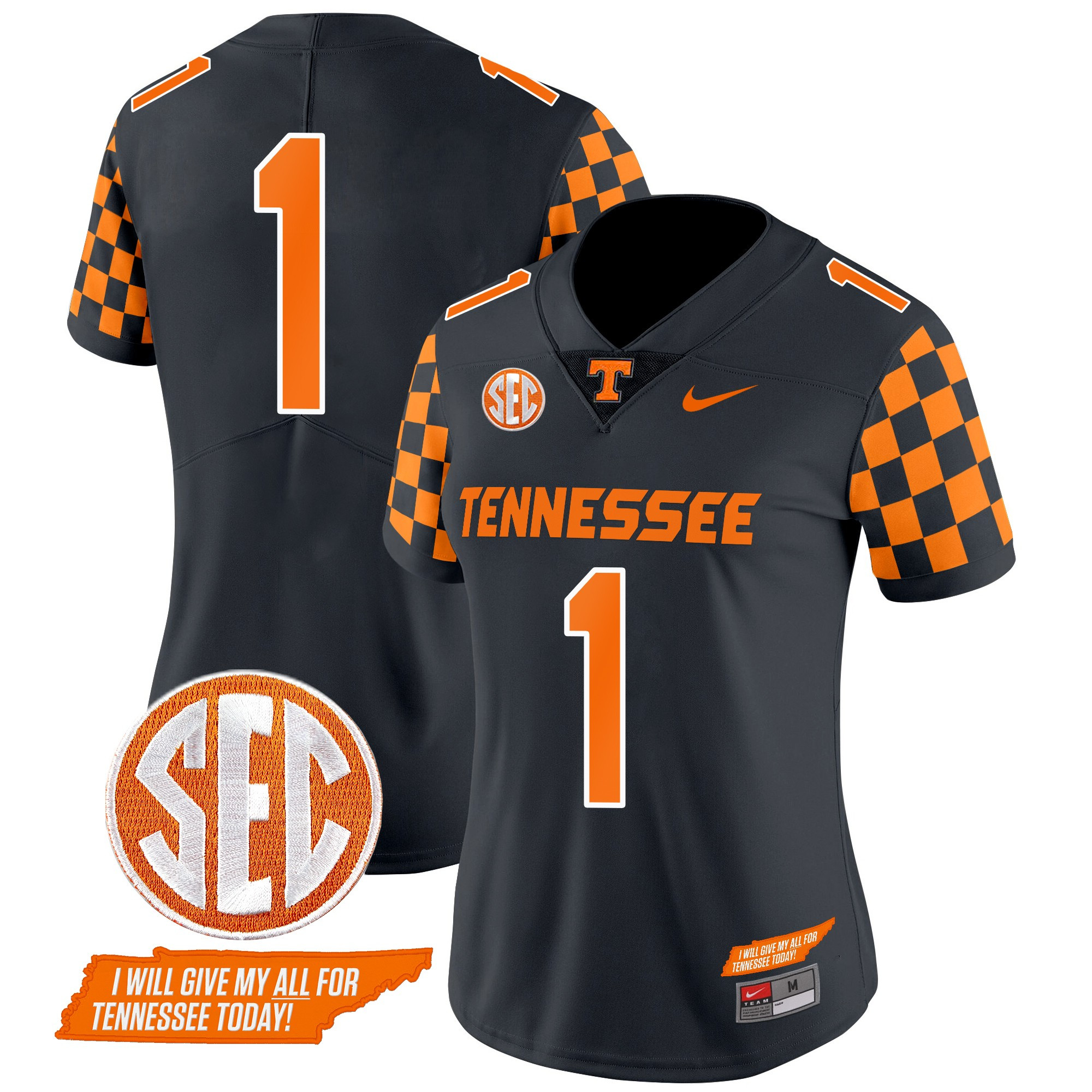 Women's Tennessee Volunteers 2024 Checkerboard Vapor Limited Jersey V2 - All Stitched
