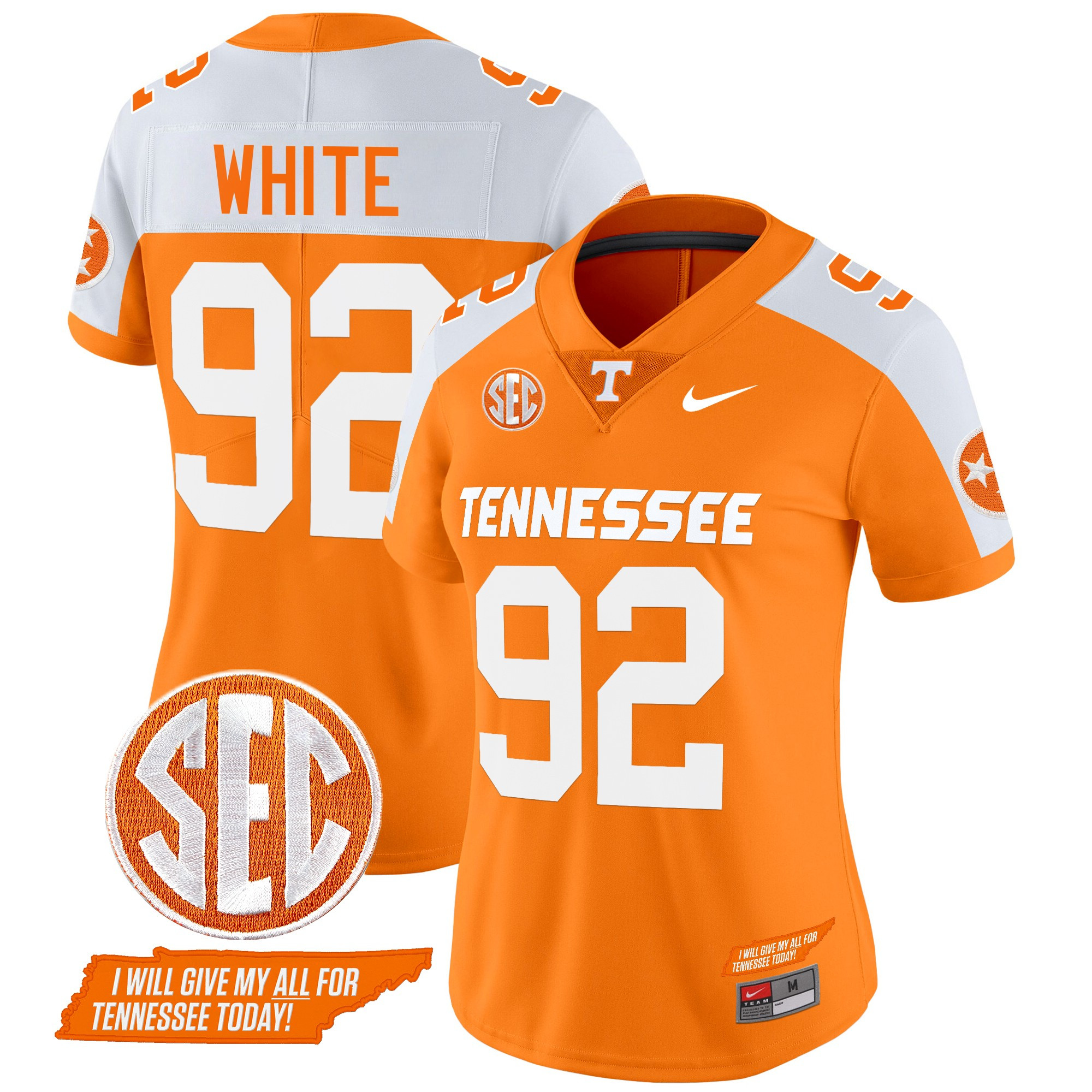 Women's Tennessee Volunteers 2024 Checkerboard Vapor Limited Jersey V2 - All Stitched