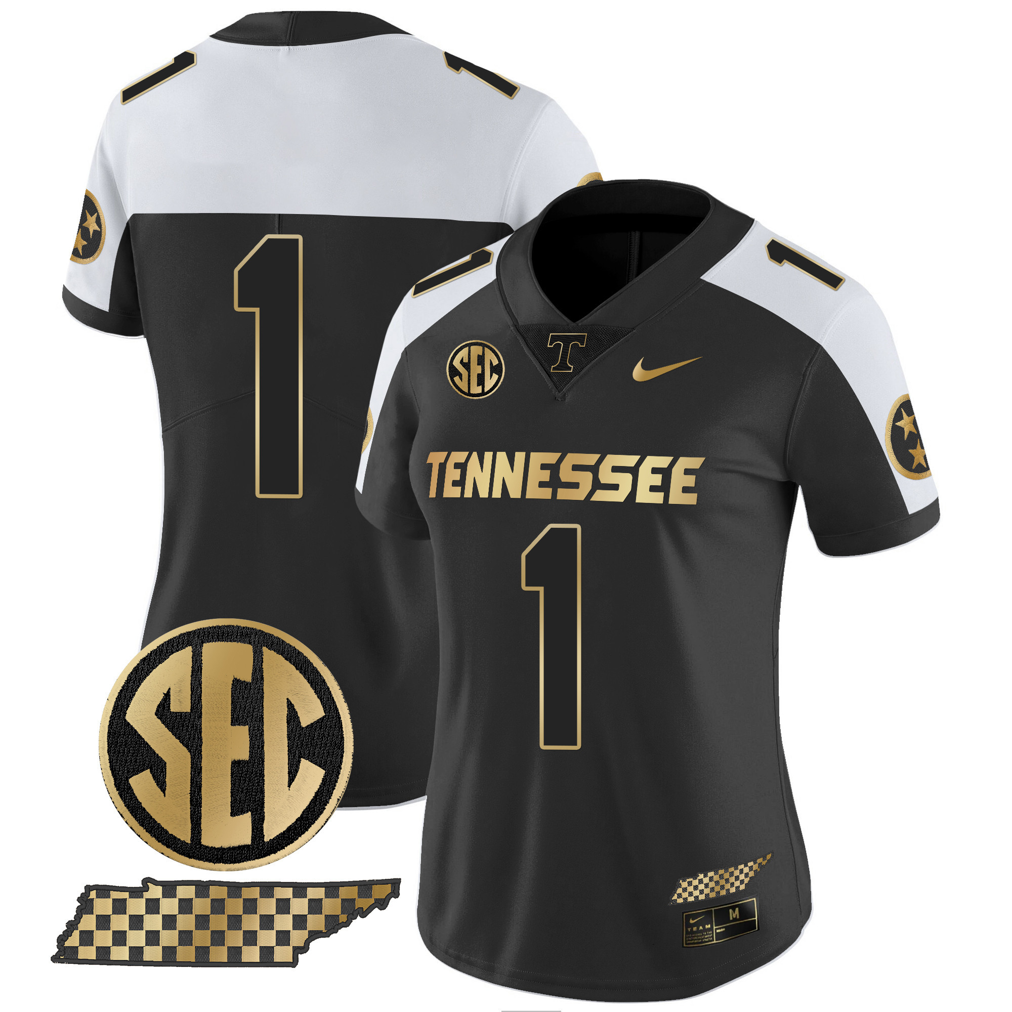 Women's Tennessee Volunteers 2024 Gold Vapor Limited Jersey - All Stitched