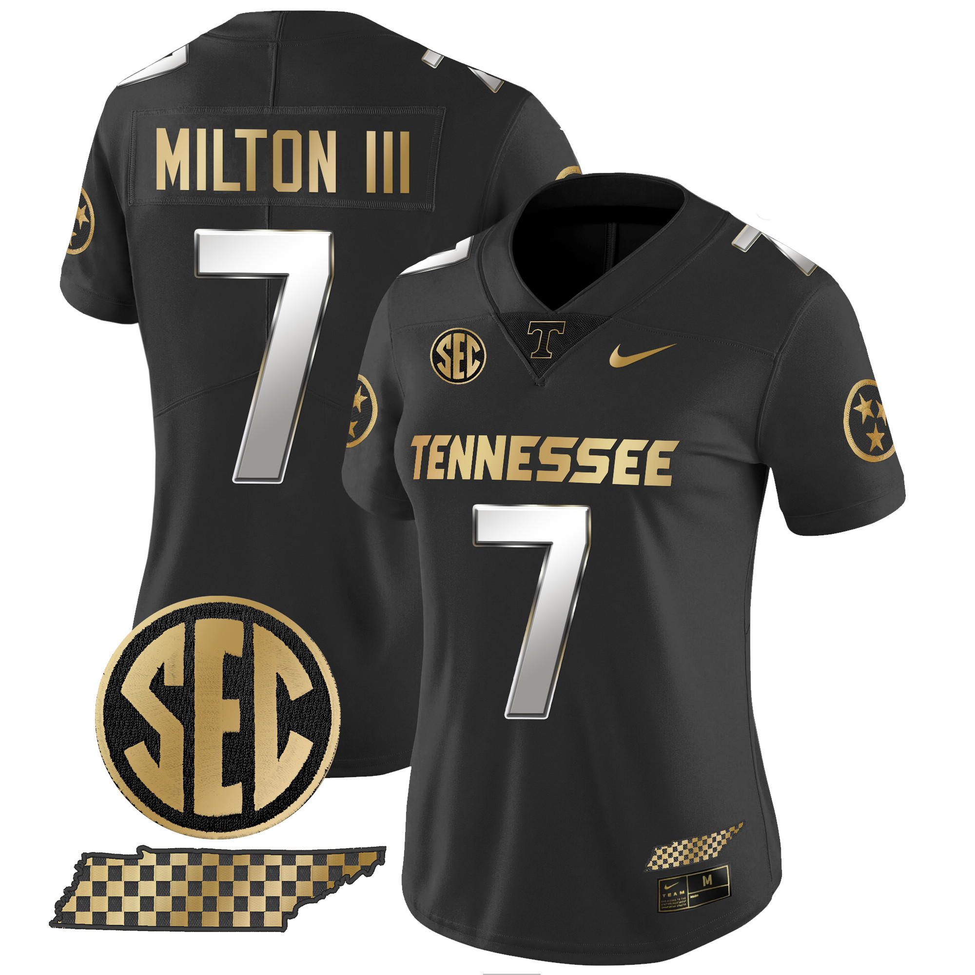 Women's Tennessee Volunteers 2024 Gold Vapor Limited Jersey - All Stitched