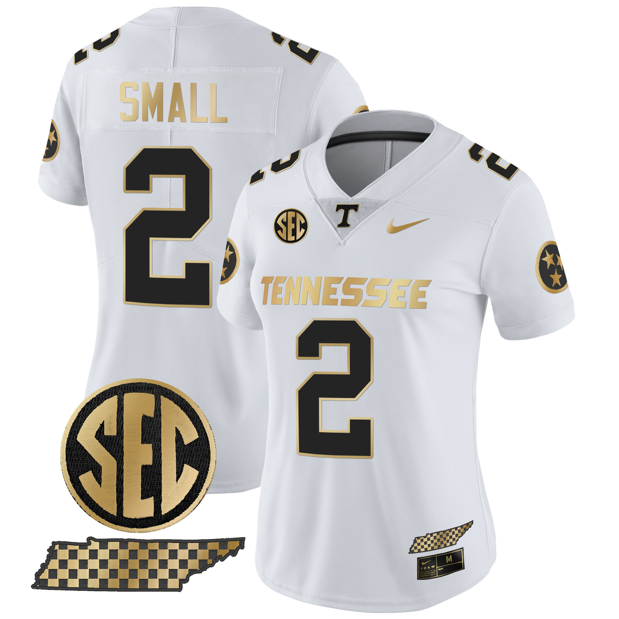 Women's Tennessee Volunteers 2024 Gold Vapor Limited Jersey - All Stitched