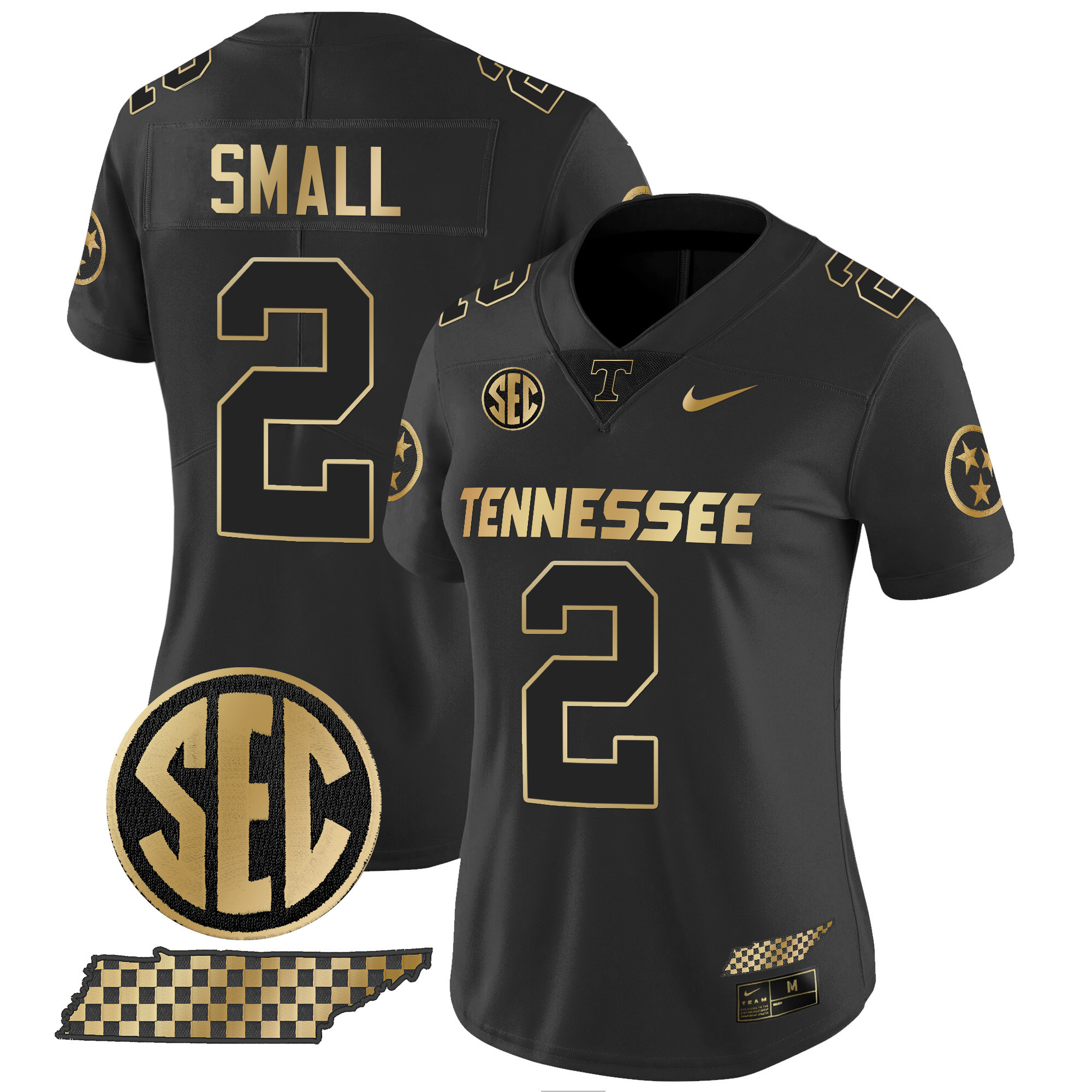 Women's Tennessee Volunteers 2024 Gold Vapor Limited Jersey - All Stitched