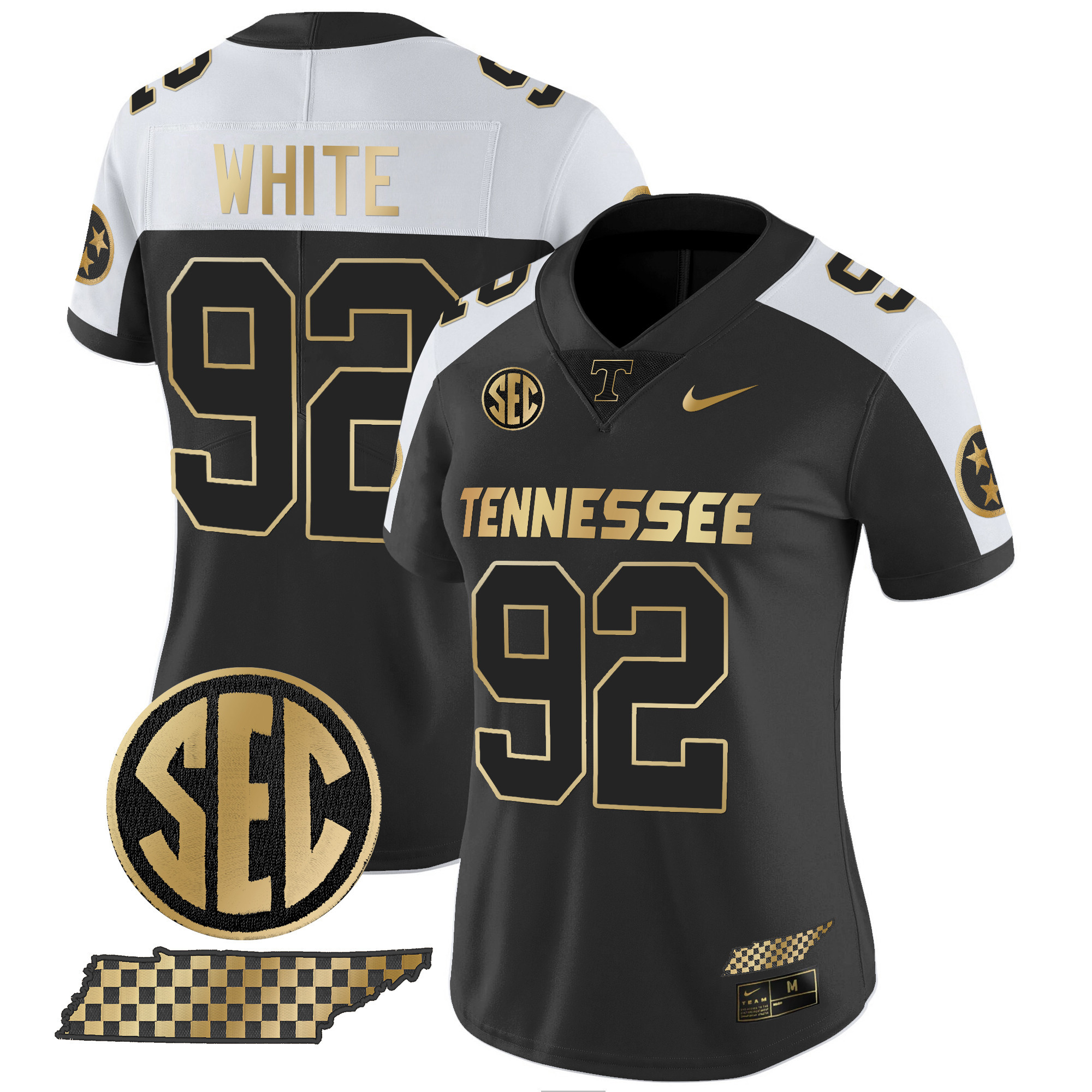 Women's Tennessee Volunteers 2024 Gold Vapor Limited Jersey - All Stitched