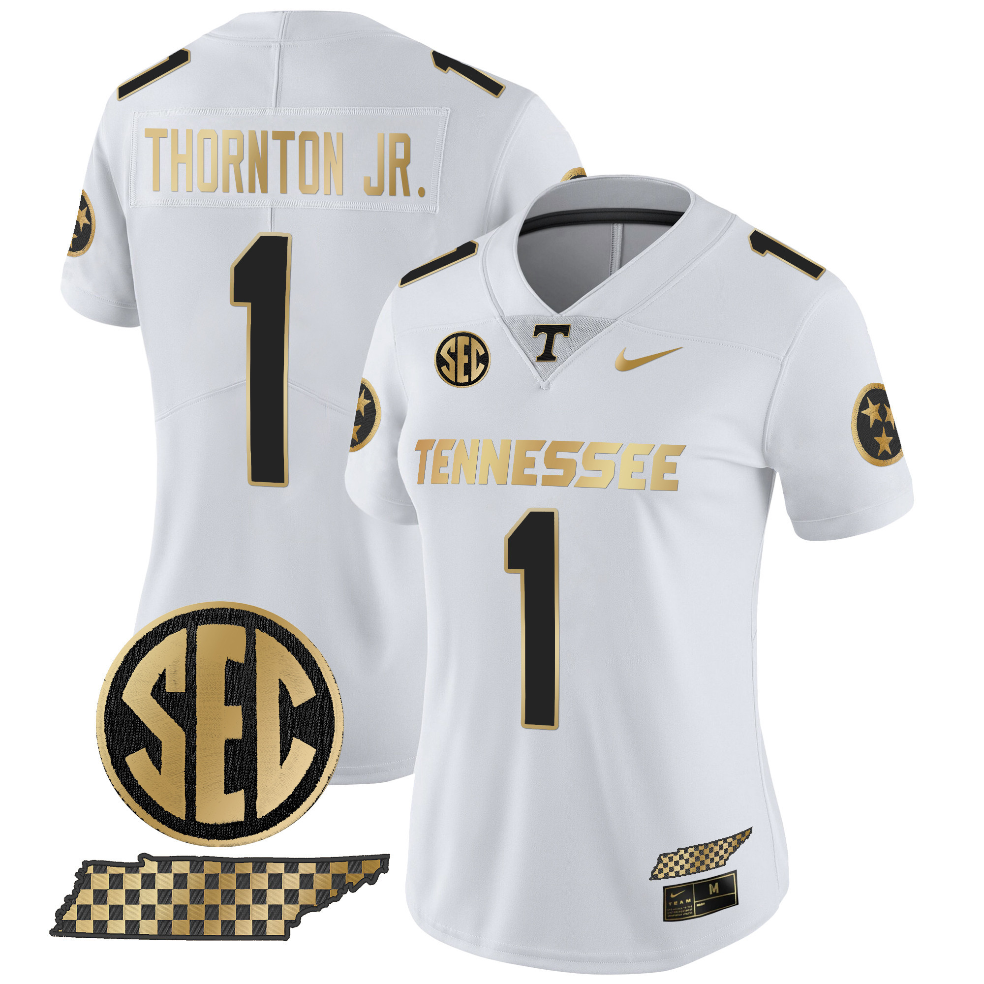 Women's Tennessee Volunteers 2024 Gold Vapor Limited Jersey - All Stitched