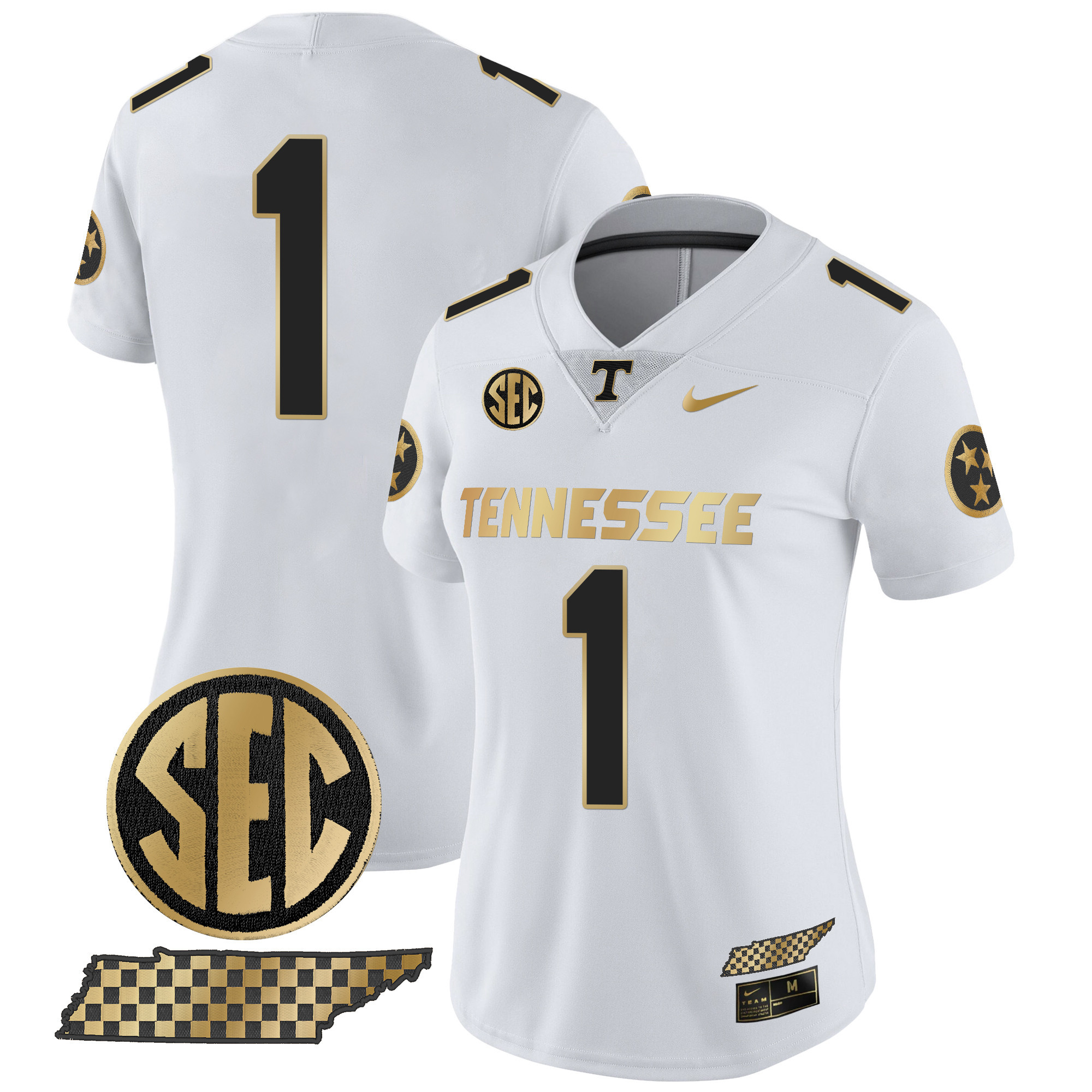 Women's Tennessee Volunteers 2024 Gold Vapor Limited Jersey - All Stitched