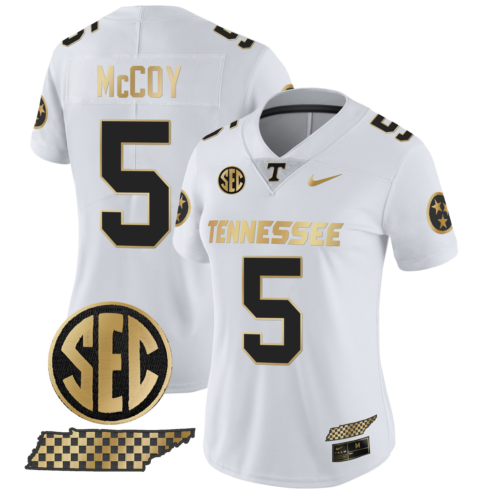Women's Tennessee Volunteers 2024 Gold Vapor Limited Jersey - All Stitched
