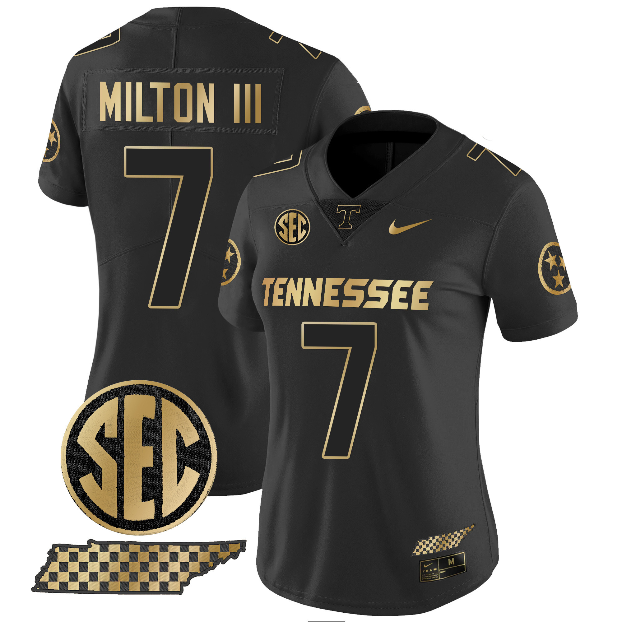 Women's Tennessee Volunteers 2024 Gold Vapor Limited Jersey - All Stitched