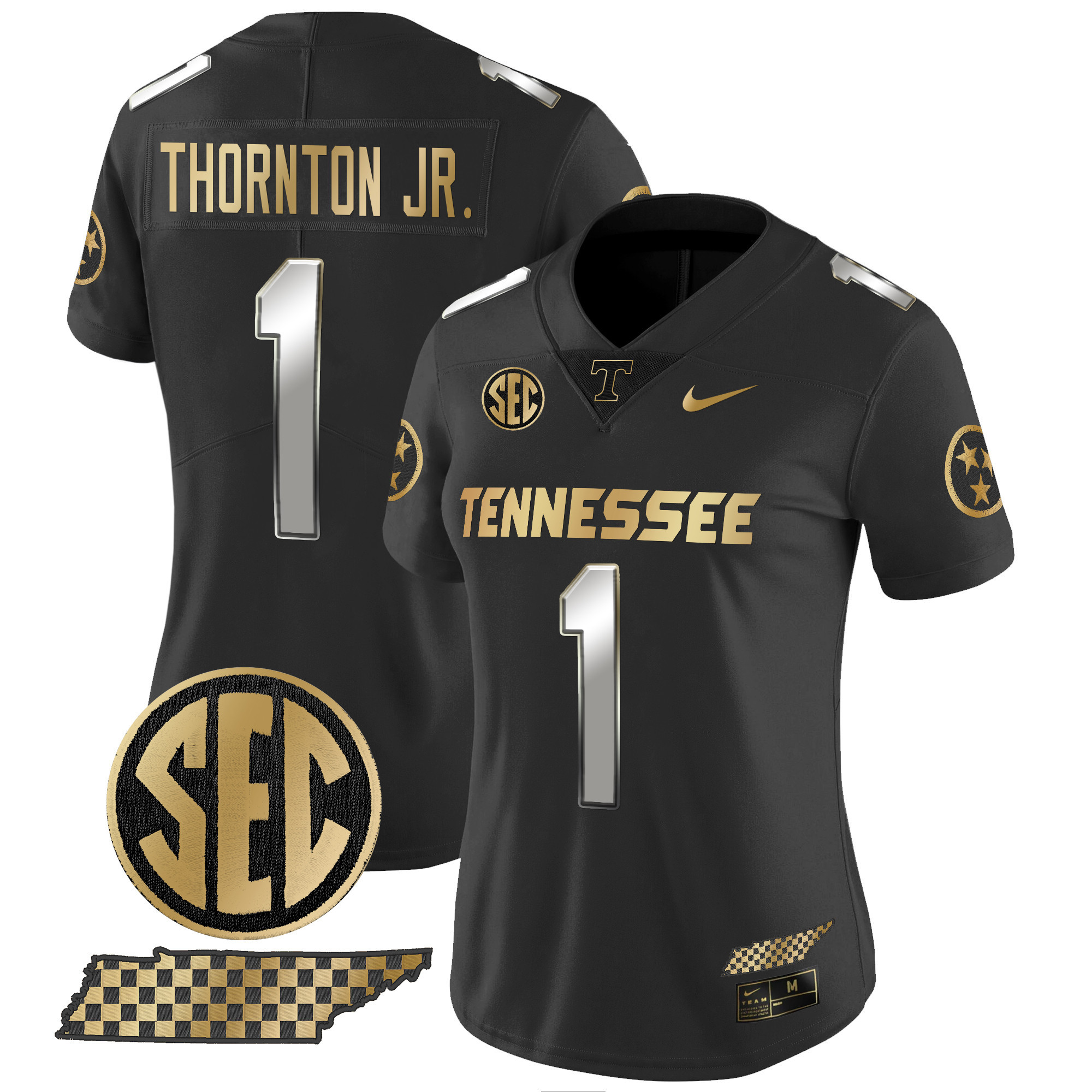 Women's Tennessee Volunteers 2024 Gold Vapor Limited Jersey - All Stitched