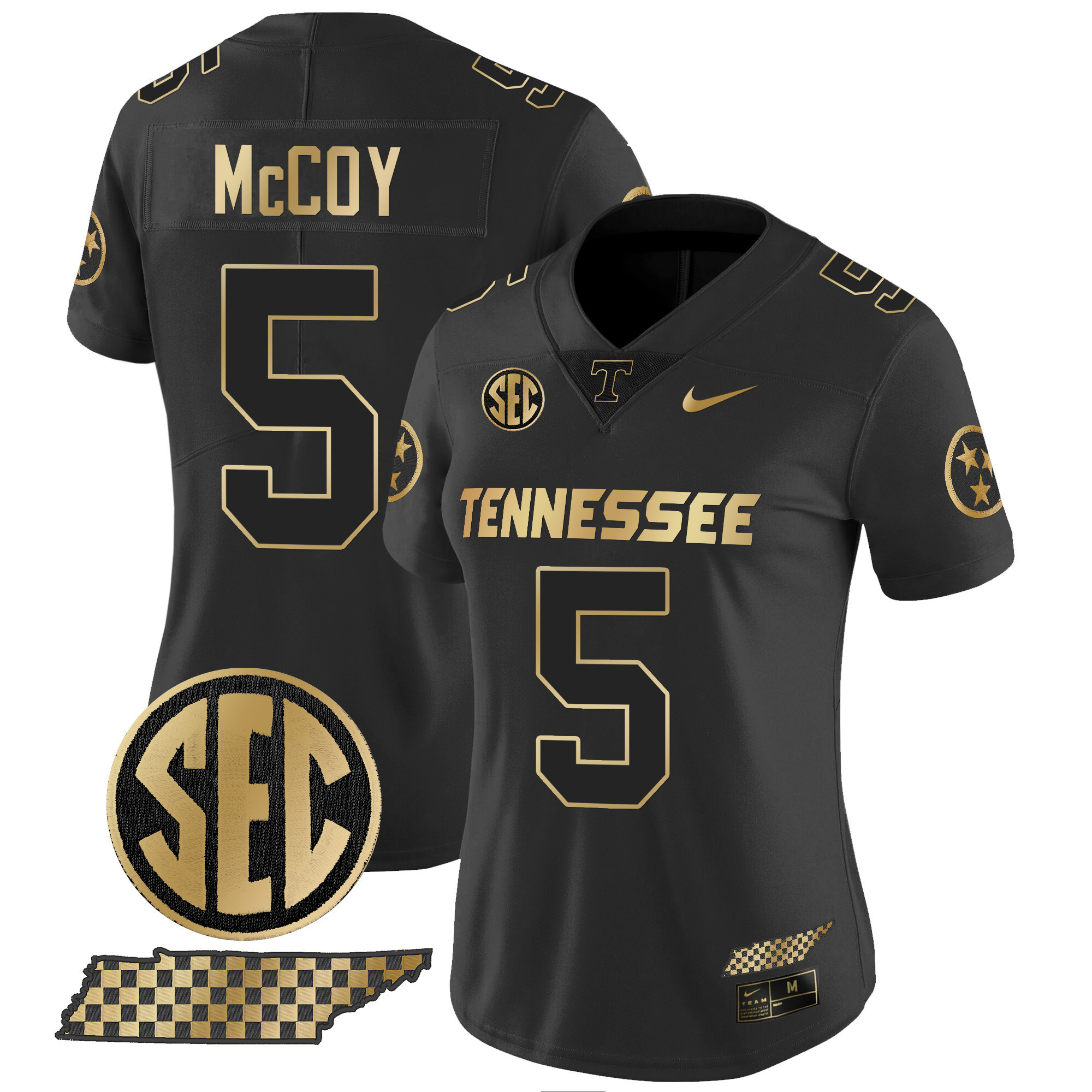 Women's Tennessee Volunteers 2024 Gold Vapor Limited Jersey - All Stitched