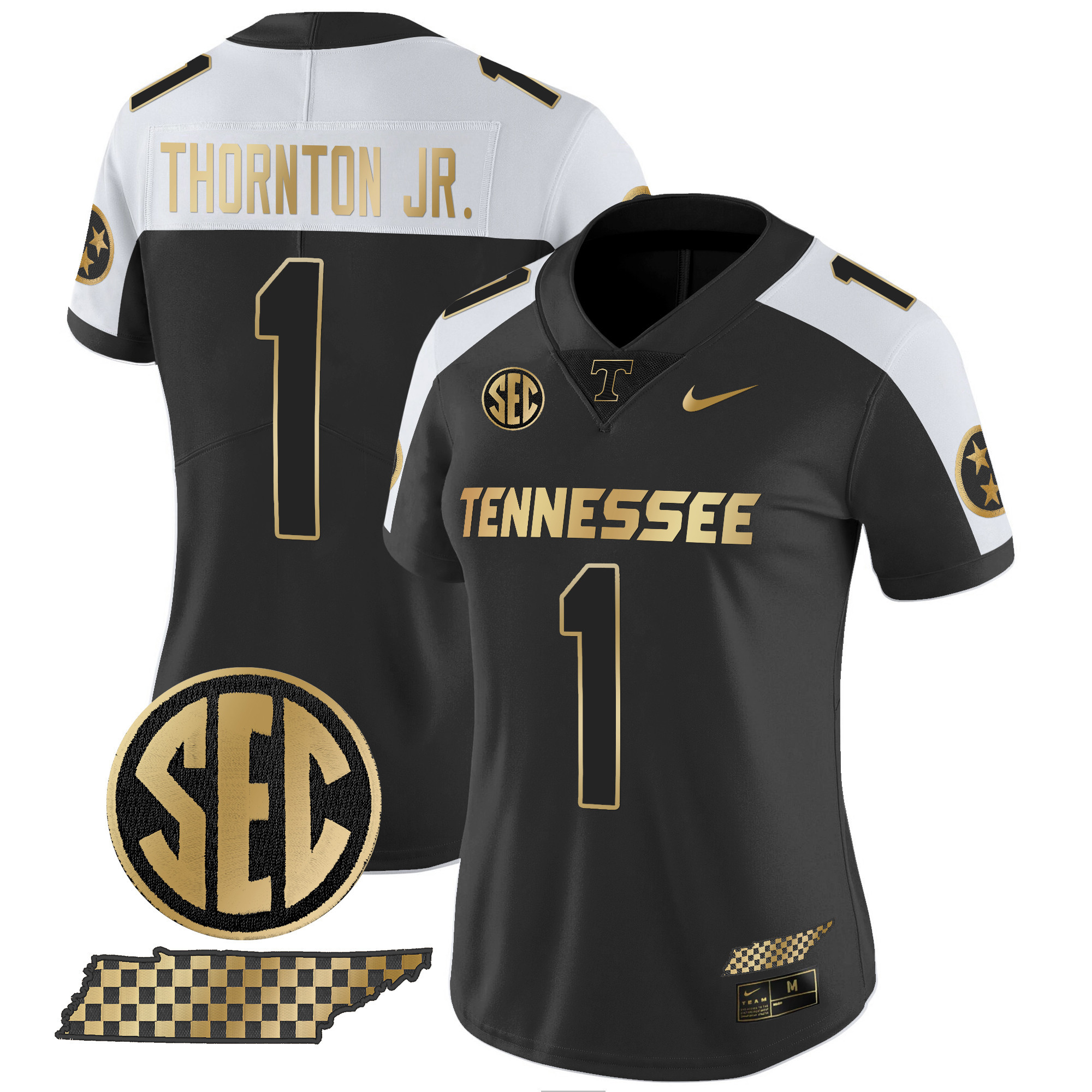 Women's Tennessee Volunteers 2024 Gold Vapor Limited Jersey - All Stitched