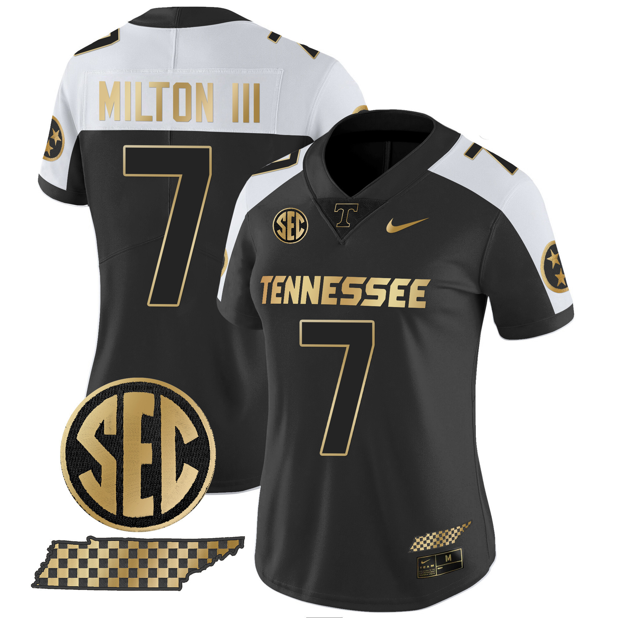 Women's Tennessee Volunteers 2024 Gold Vapor Limited Jersey - All Stitched