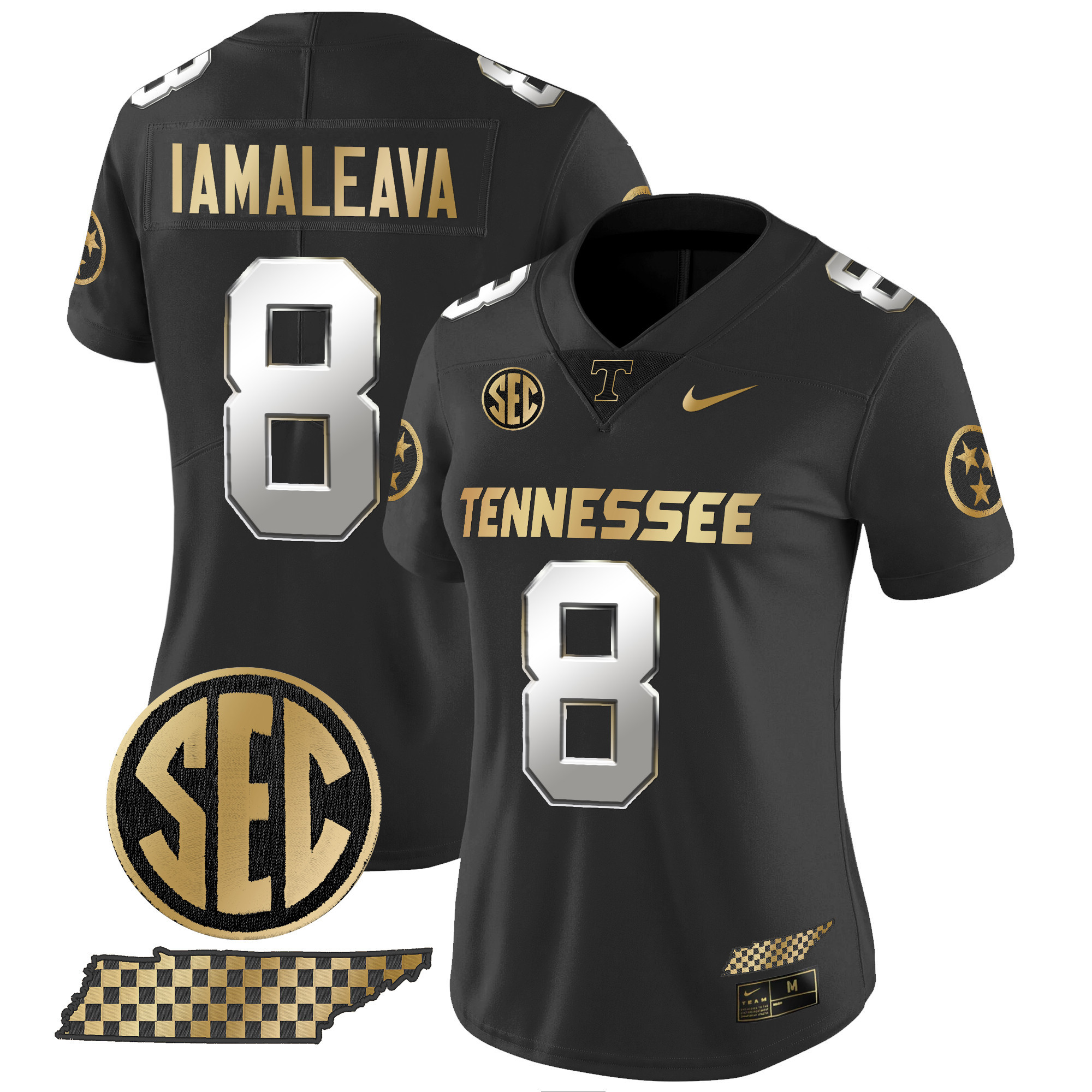 Women's Tennessee Volunteers 2024 Gold Vapor Limited Jersey - All Stitched