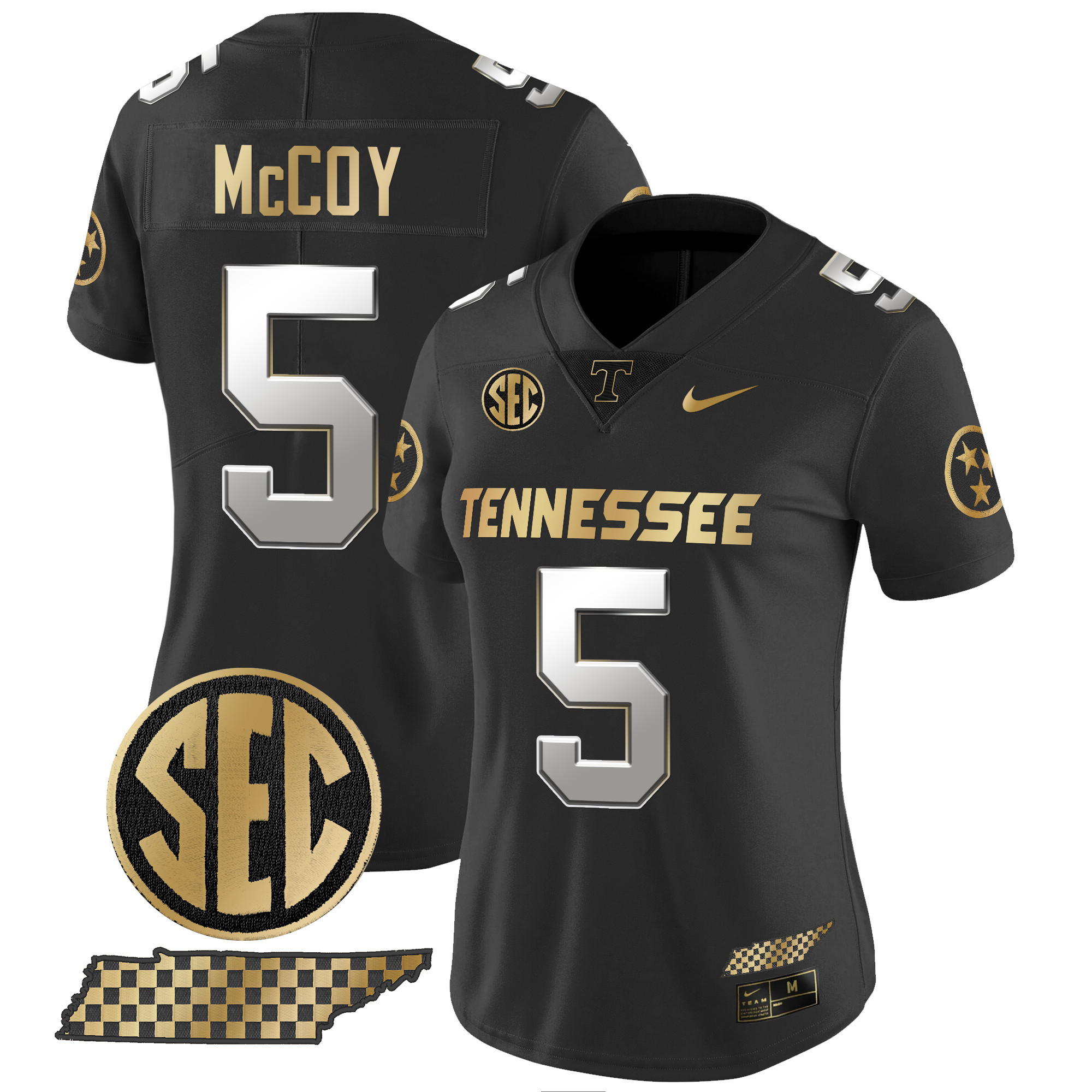 Women's Tennessee Volunteers 2024 Gold Vapor Limited Jersey - All Stitched