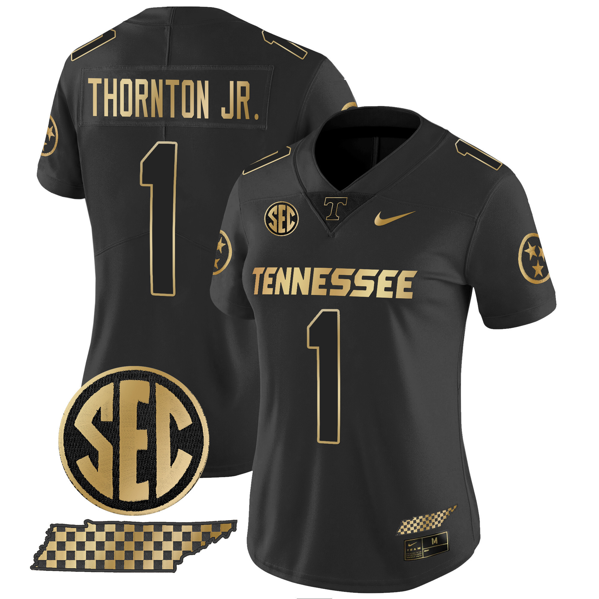 Women's Tennessee Volunteers 2024 Gold Vapor Limited Jersey - All Stitched