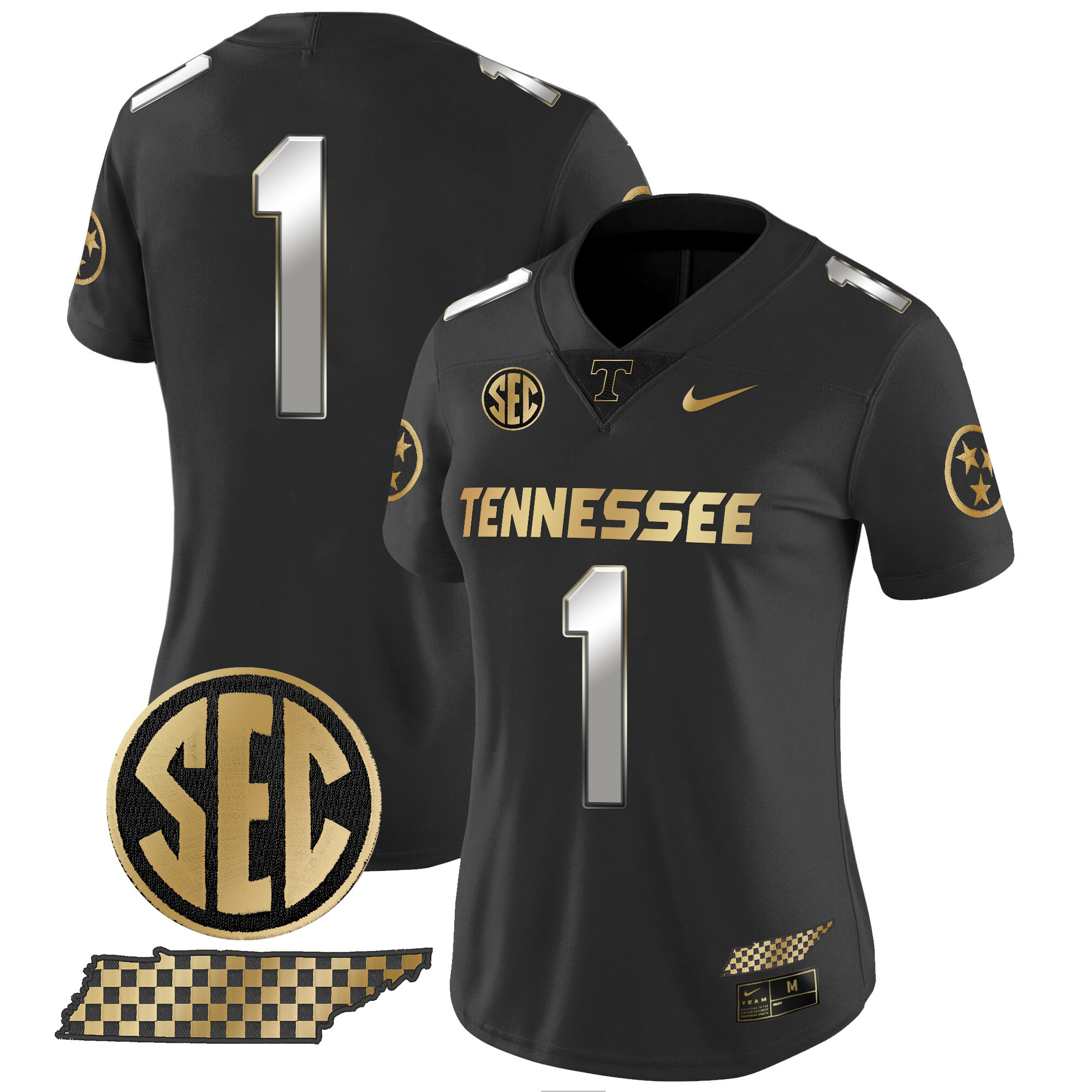 Women's Tennessee Volunteers 2024 Gold Vapor Limited Jersey - All Stitched