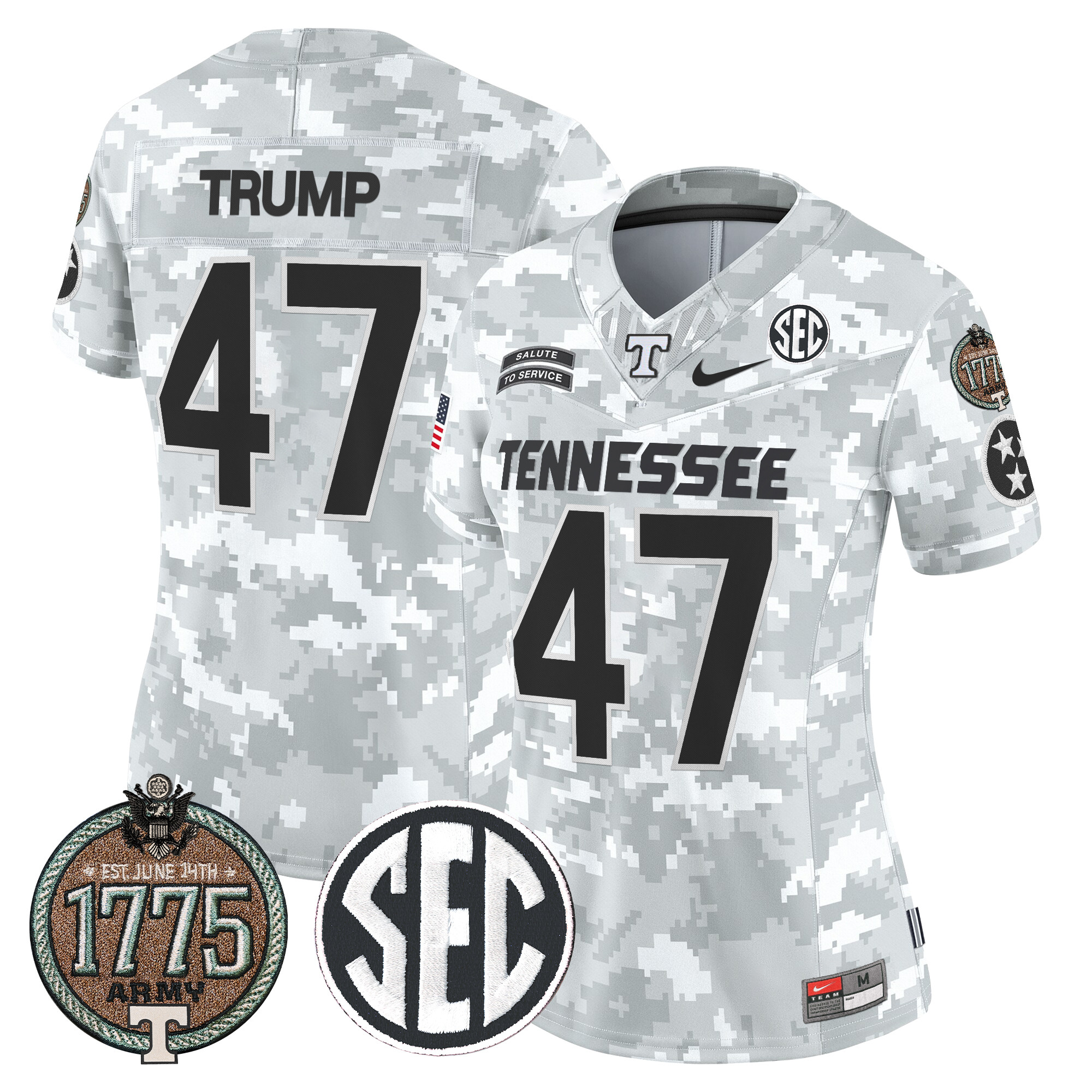 Women's Volunteers 2024 Salute to Service Establishment Year Patch Vapor Limited Jersey - All Stitched